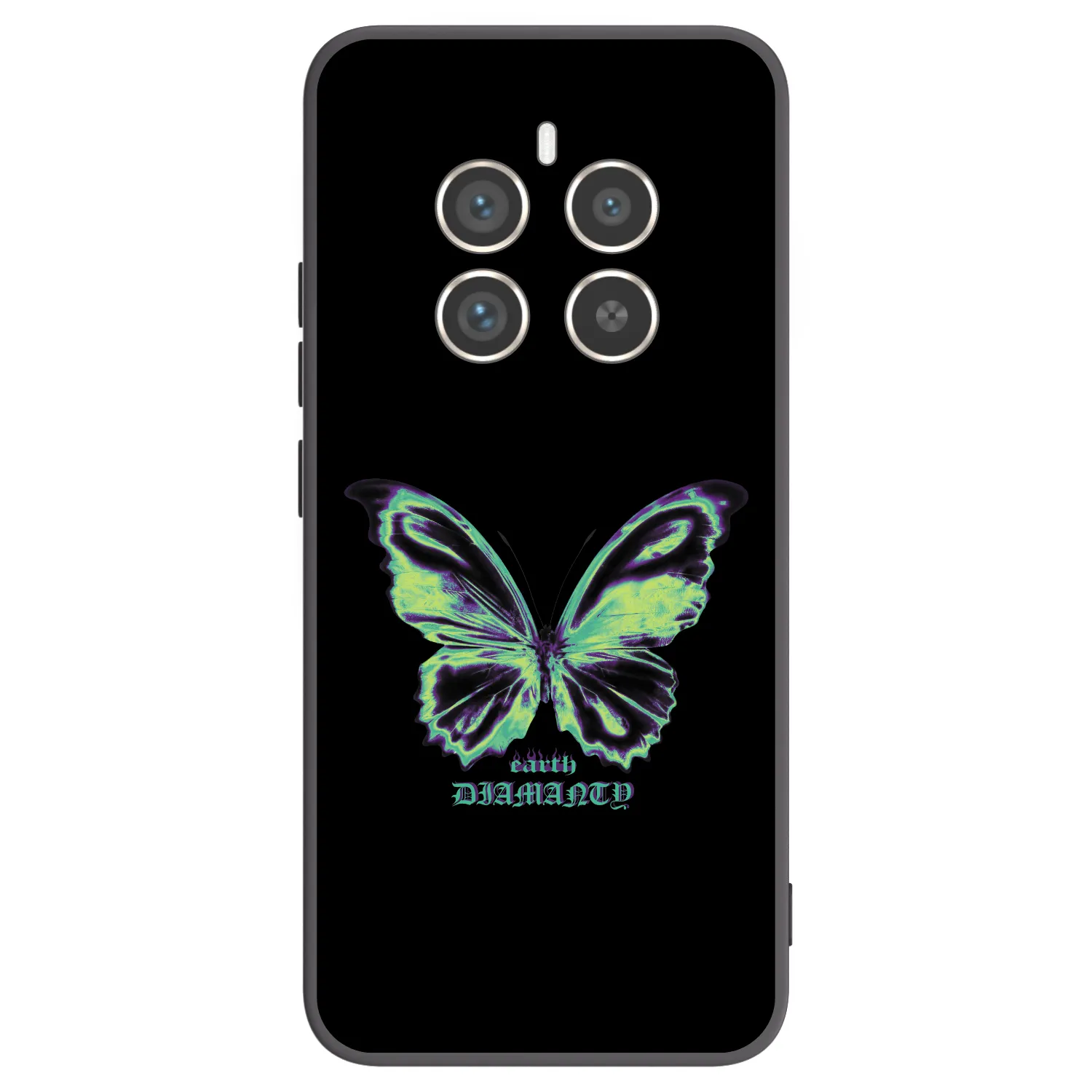 Picasee fekete szilikon tok az alábbi mobiltelefonokra Realme 12 Pro 5G - Diamanty Blue