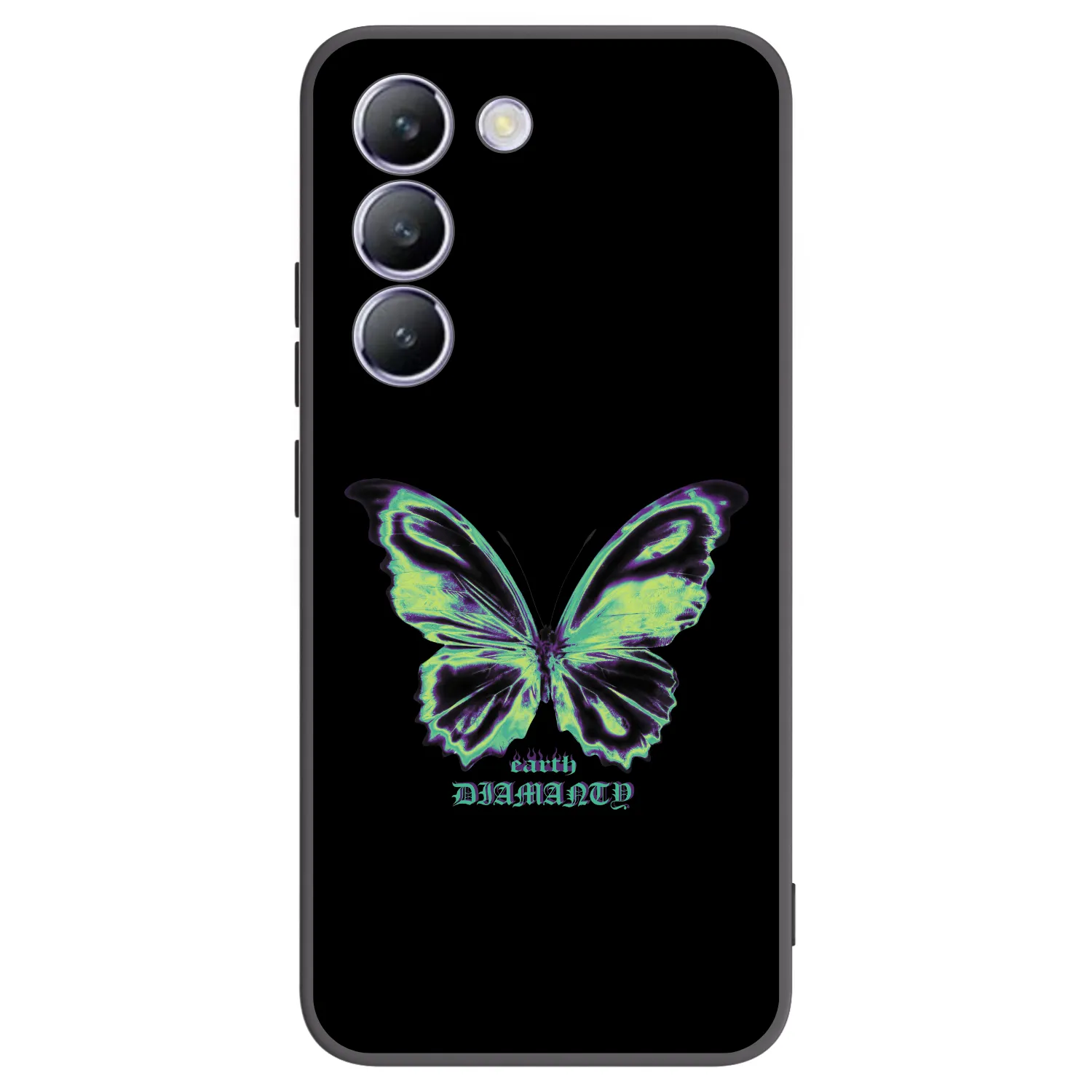 Picasee fekete szilikon tok az alábbi mobiltelefonokra Vivo V40 SE 5G - Diamanty Blue
