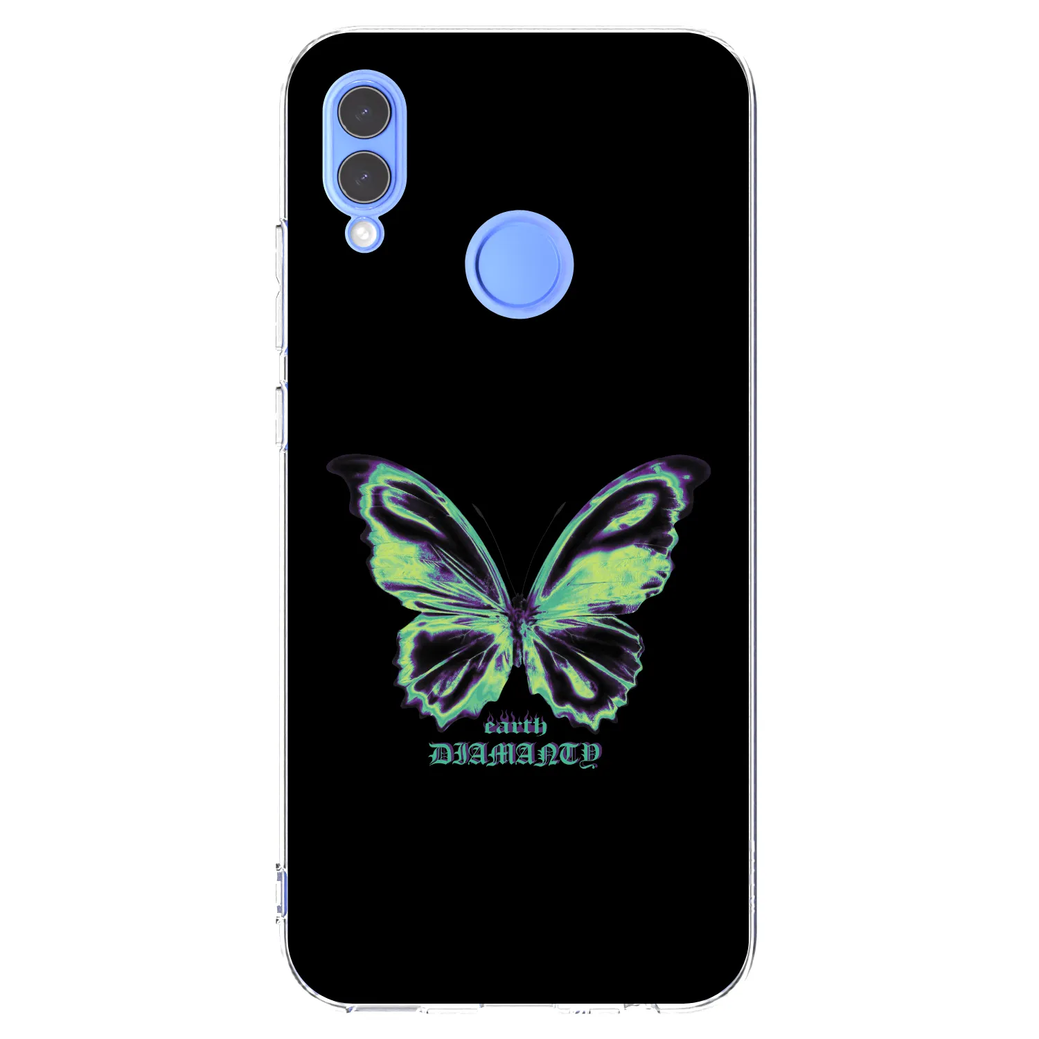 Picasee átlátszó szilikon tok az alábbi mobiltelefonokra Honor 10 Lite - Diamanty Blue