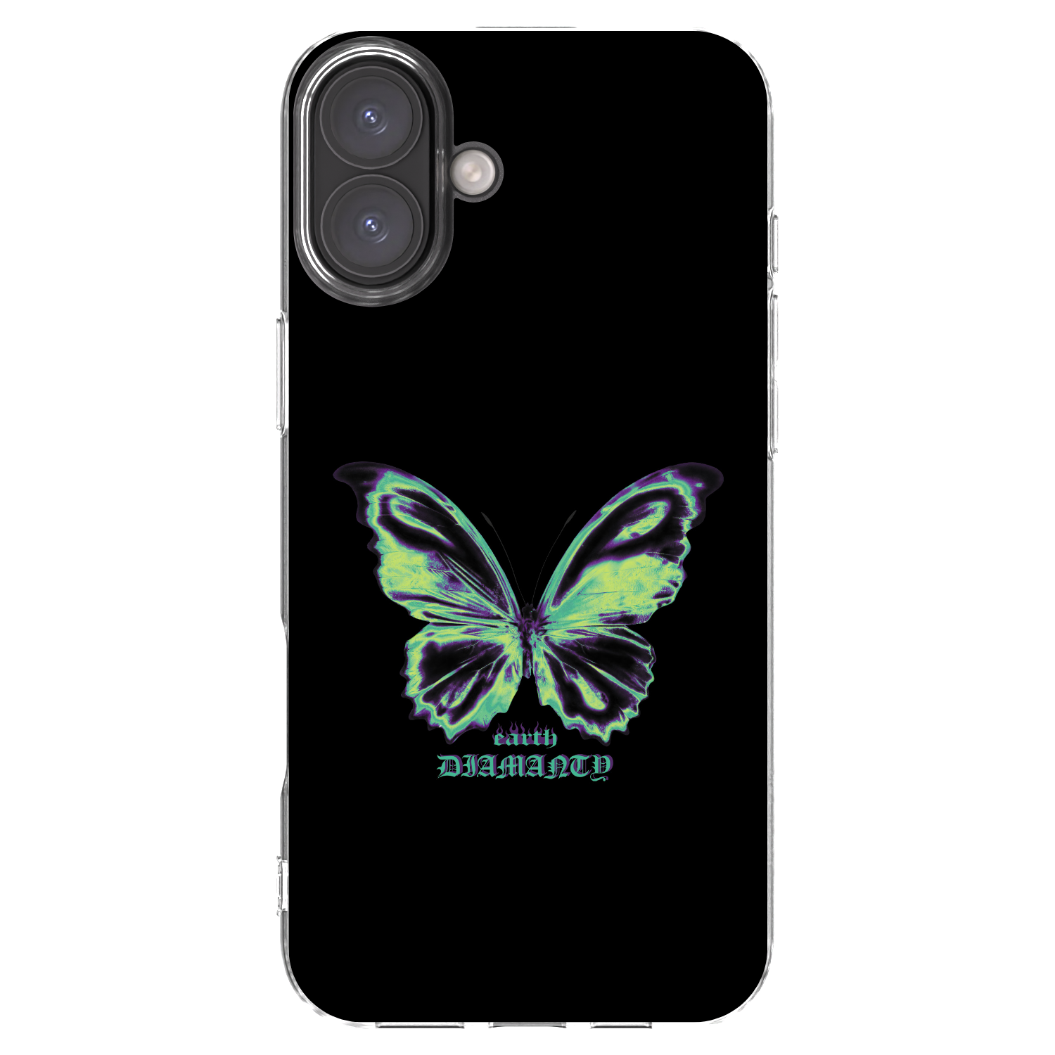 Picasee átlátszó szilikon tok az alábbi mobiltelefonokra Apple iPhone 16 Plus - Diamanty Blue