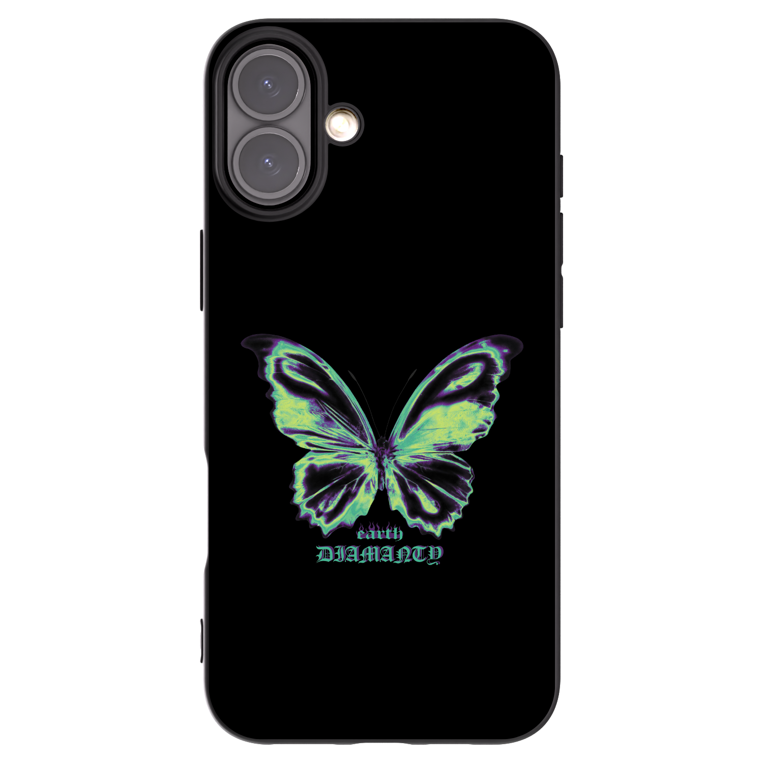 Picasee fekete szilikon tok az alábbi mobiltelefonokra Apple iPhone 16 Plus - Diamanty Blue