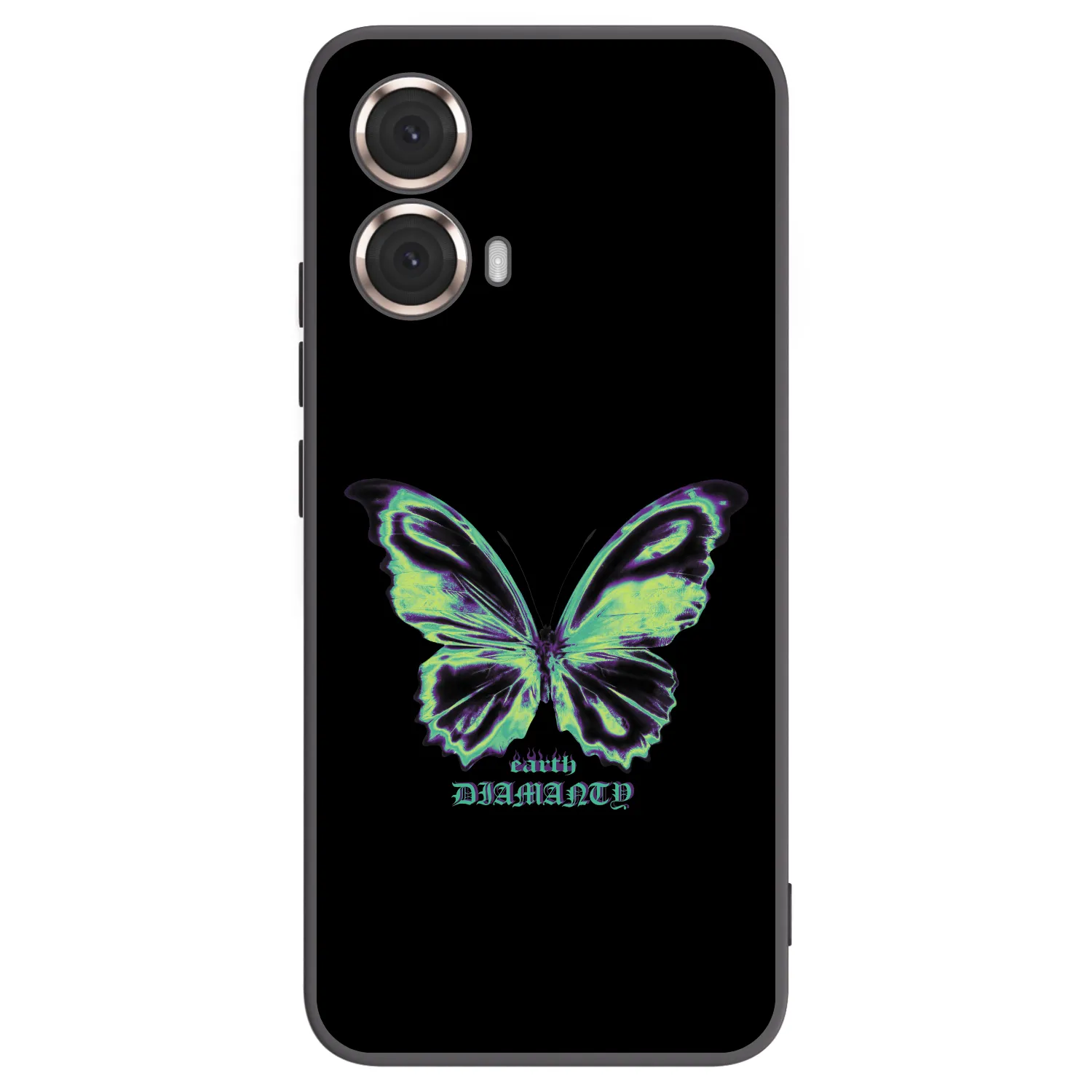 Picasee fekete szilikon tok az alábbi mobiltelefonokra Motorola Moto G85 - Diamanty Blue