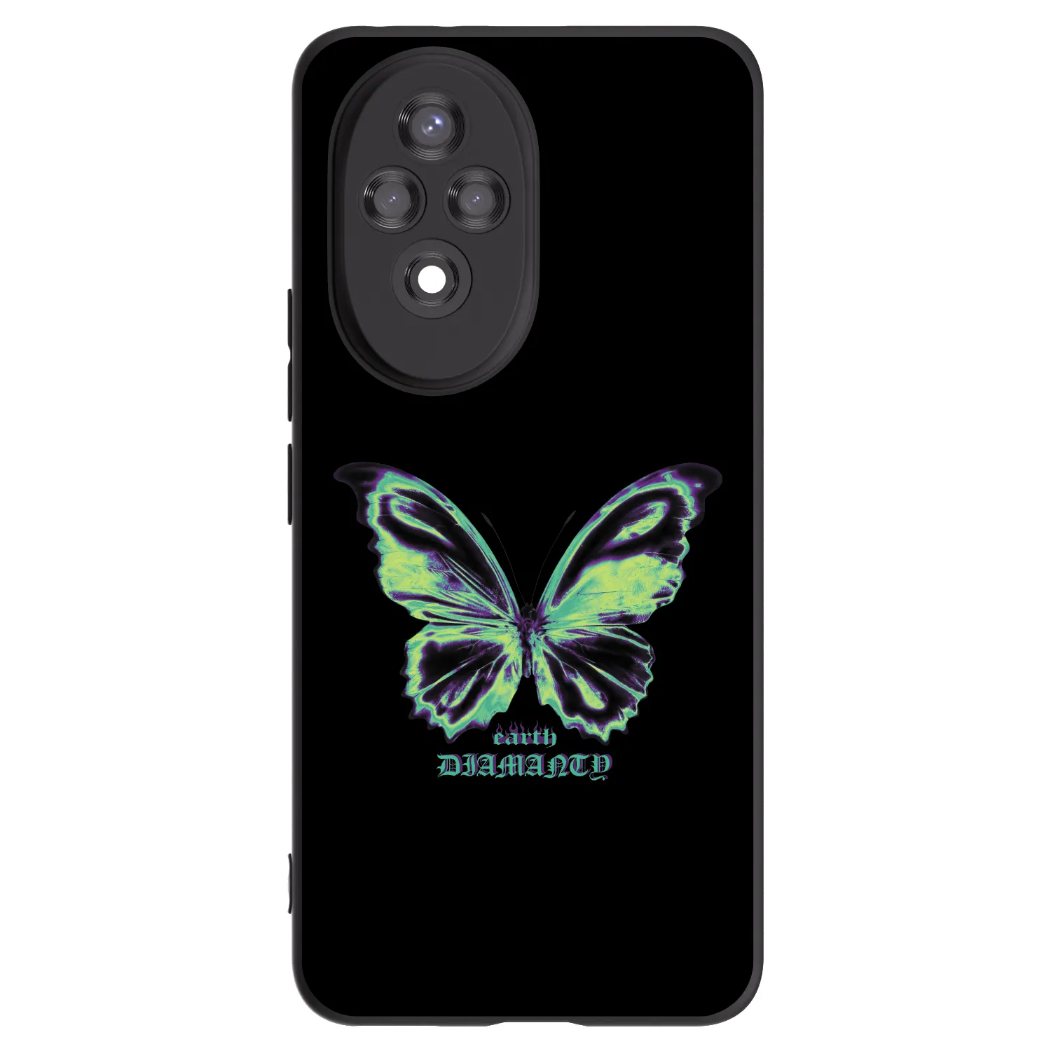 Picasee fekete szilikon tok az alábbi mobiltelefonokra Honor 200 Pro 5G - Diamanty Blue