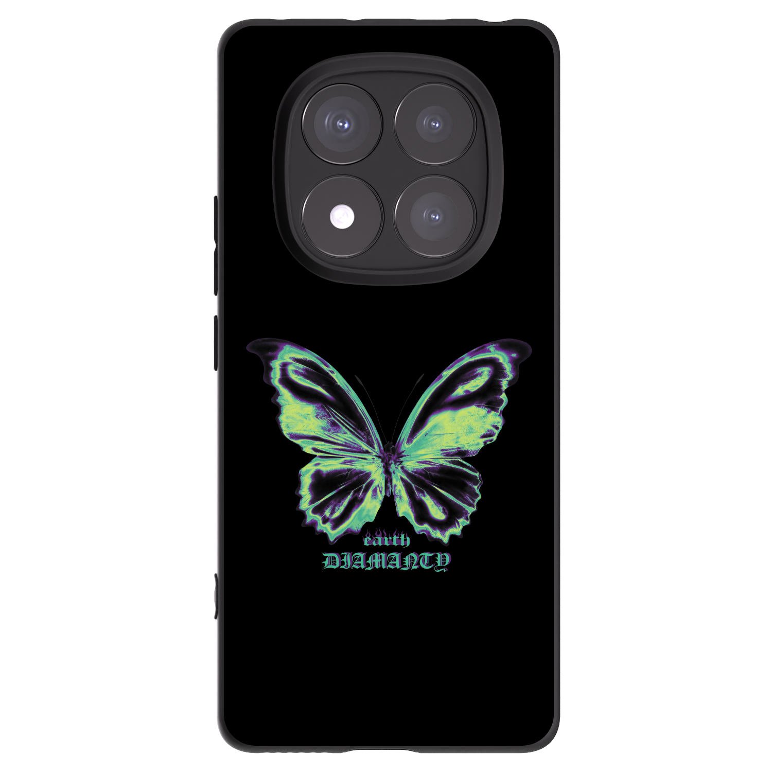 Picasee fekete szilikon tok az alábbi mobiltelefonokra Xiaomi Redmi Note 14 Pro 5G - Diamanty Blue