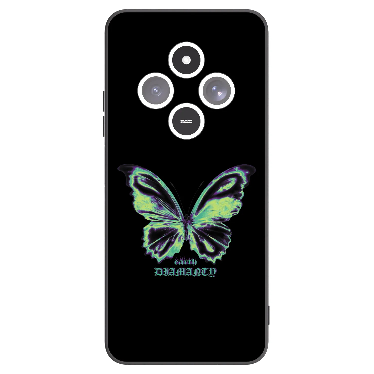 Picasee fekete szilikon tok az alábbi mobiltelefonokra Xiaomi Redmi 14C - Diamanty Blue