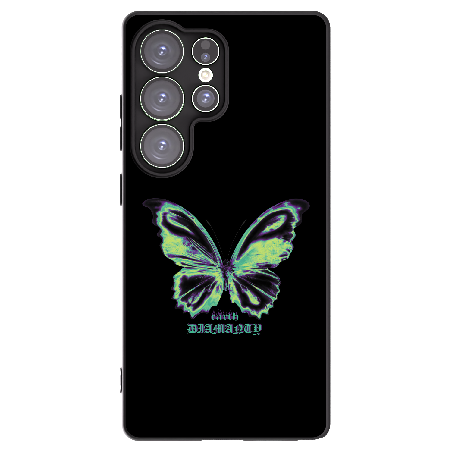 Picasee fekete szilikon tok az alábbi mobiltelefonokra Samsung Galaxy S25 Ultra 5G - Diamanty Blue