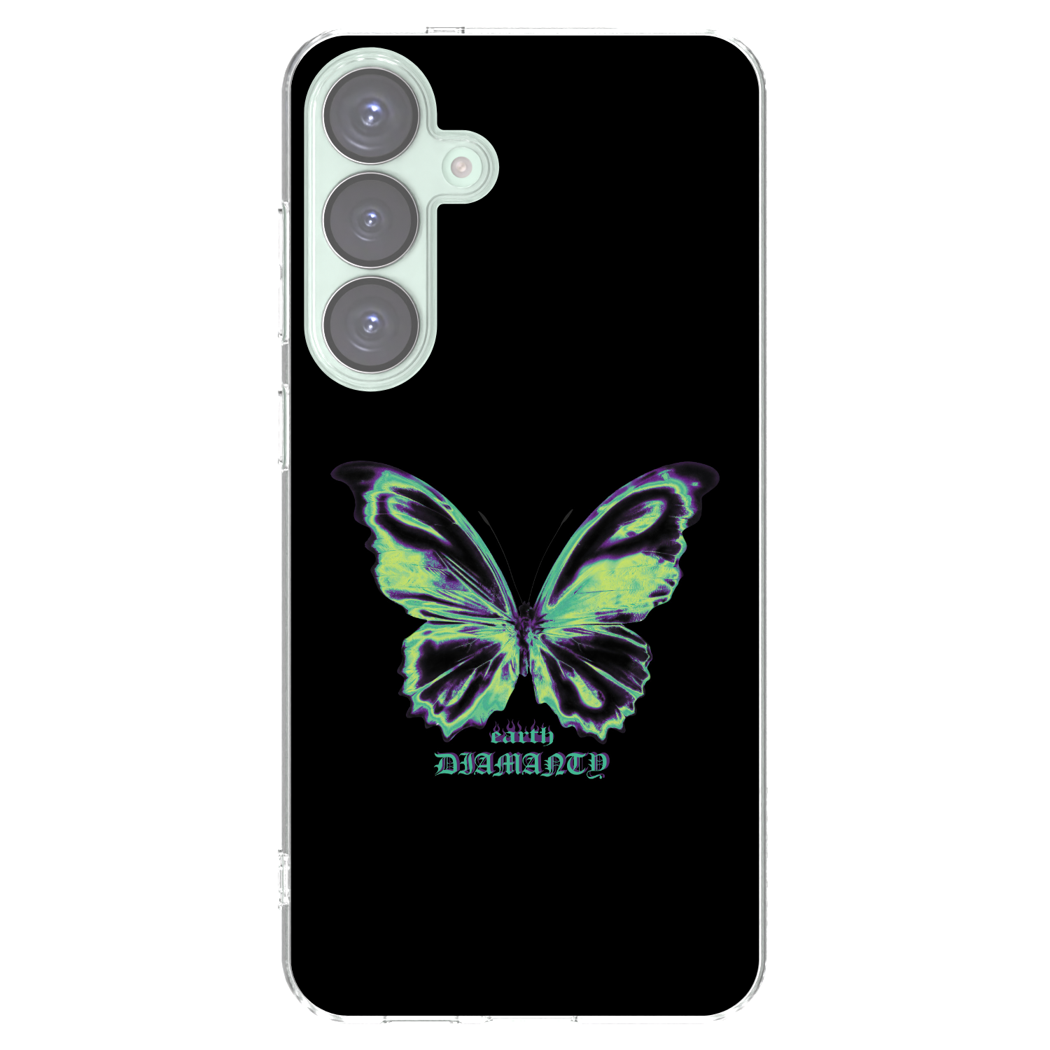 Picasee átlátszó szilikon tok az alábbi mobiltelefonokra Samsung Galaxy S25+ 5G - Diamanty Blue