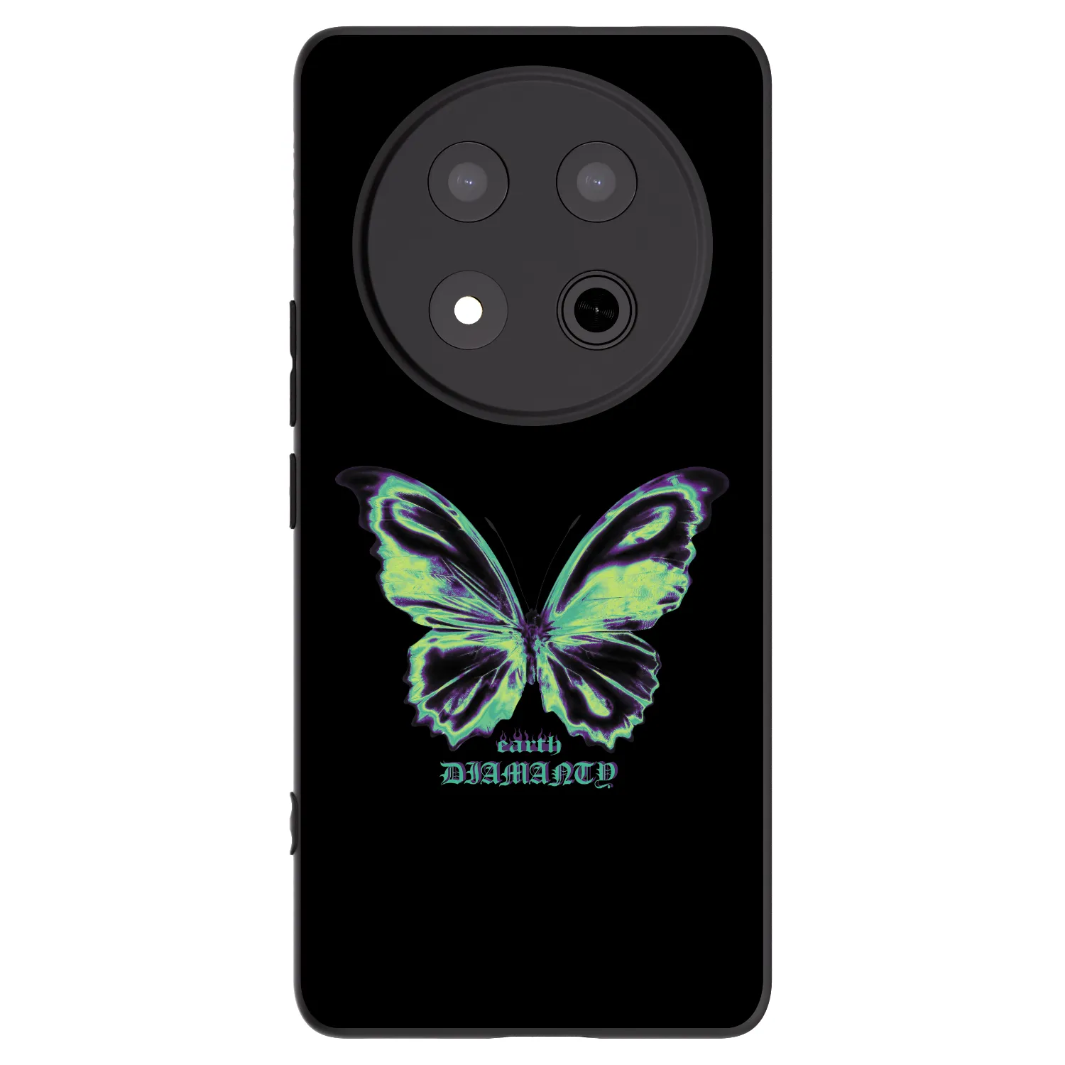 Picasee fekete szilikon tok az alábbi mobiltelefonokra Honor Magic7 Lite 5G - Diamanty Blue