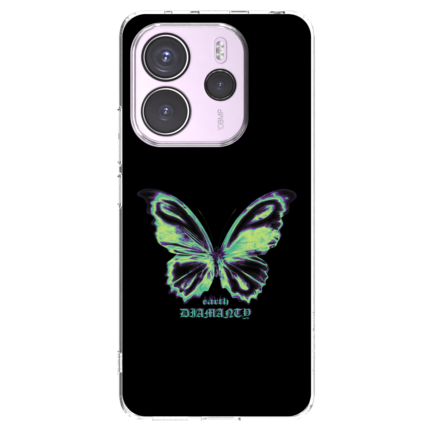 Picasee átlátszó szilikon tok az alábbi mobiltelefonokra Xiaomi Redmi Note 14 4G - Diamanty Blue