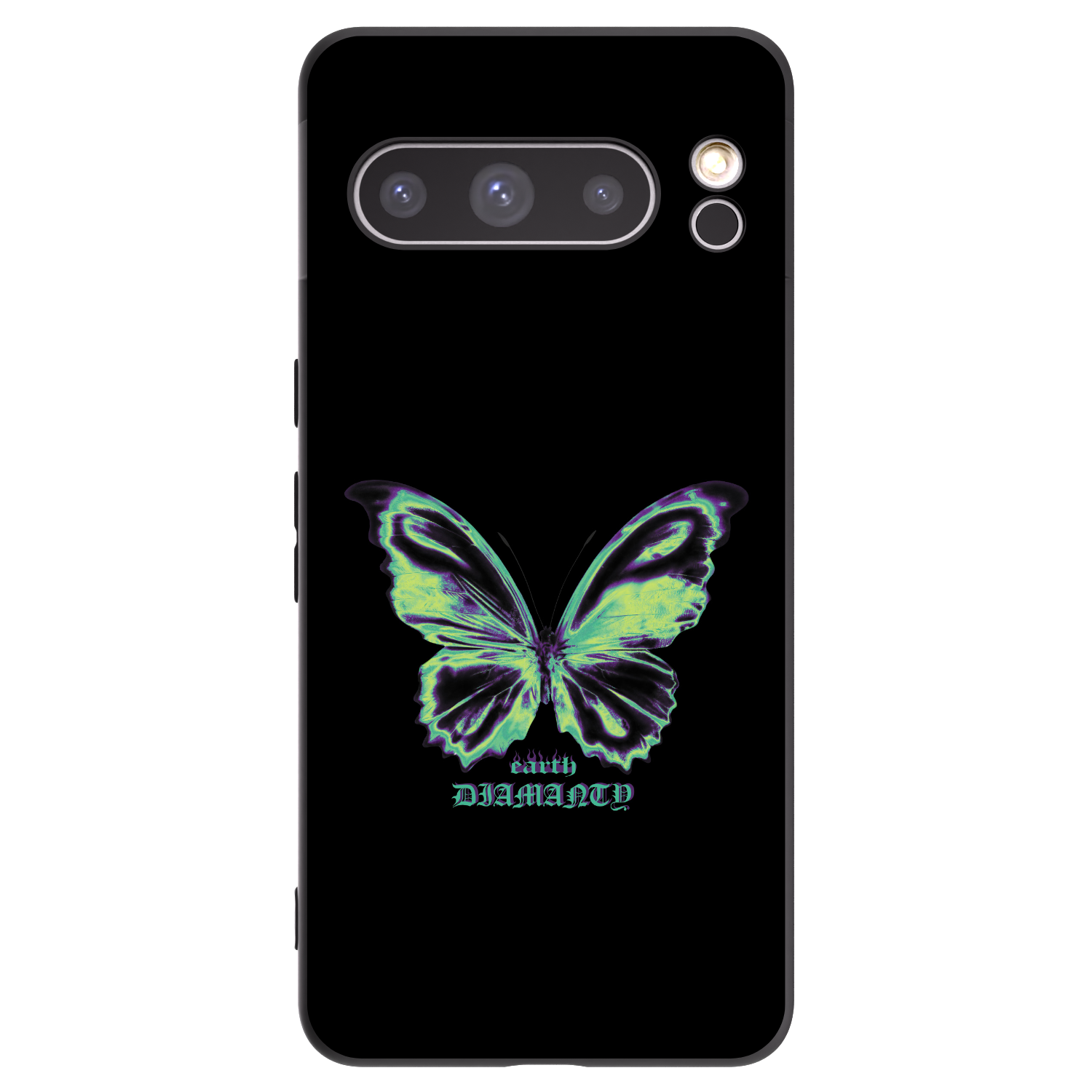 Picasee fekete szilikon tok az alábbi mobiltelefonokra Google Pixel 8 Pro - Diamanty Blue