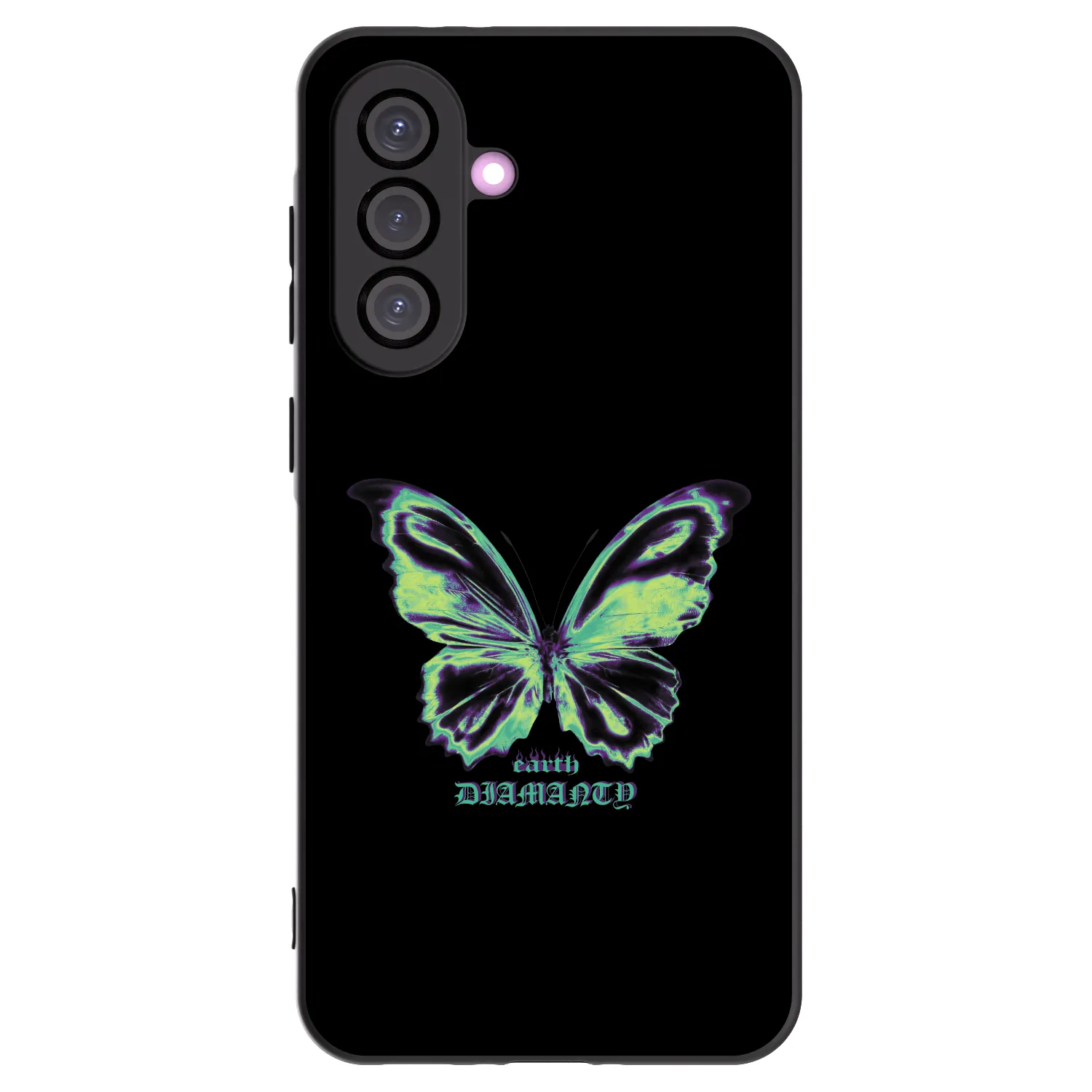 Picasee fekete szilikon tok az alábbi mobiltelefonokra Samsung Galaxy A56 5G A566B - Diamanty Blue