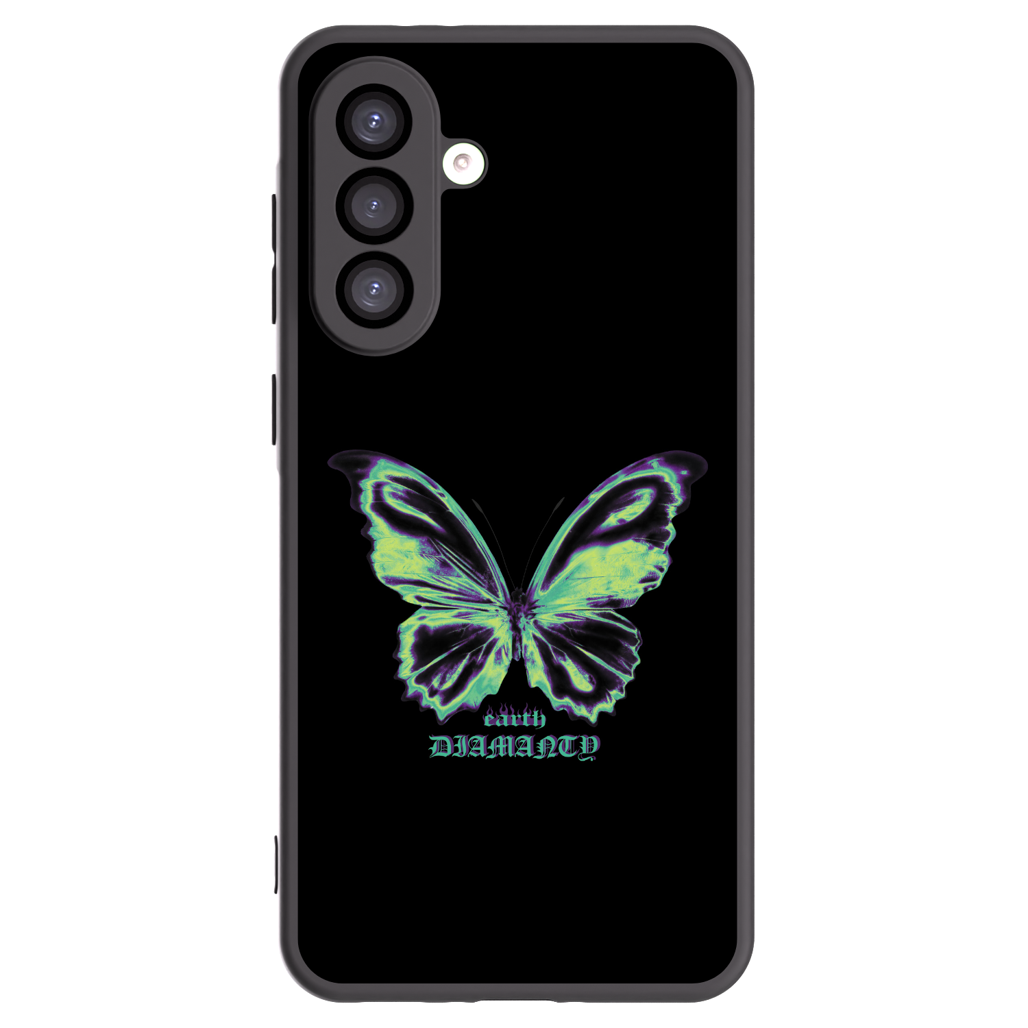Picasee fekete szilikon tok az alábbi mobiltelefonokra Samsung Galaxy A26 5G A266B - Diamanty Blue