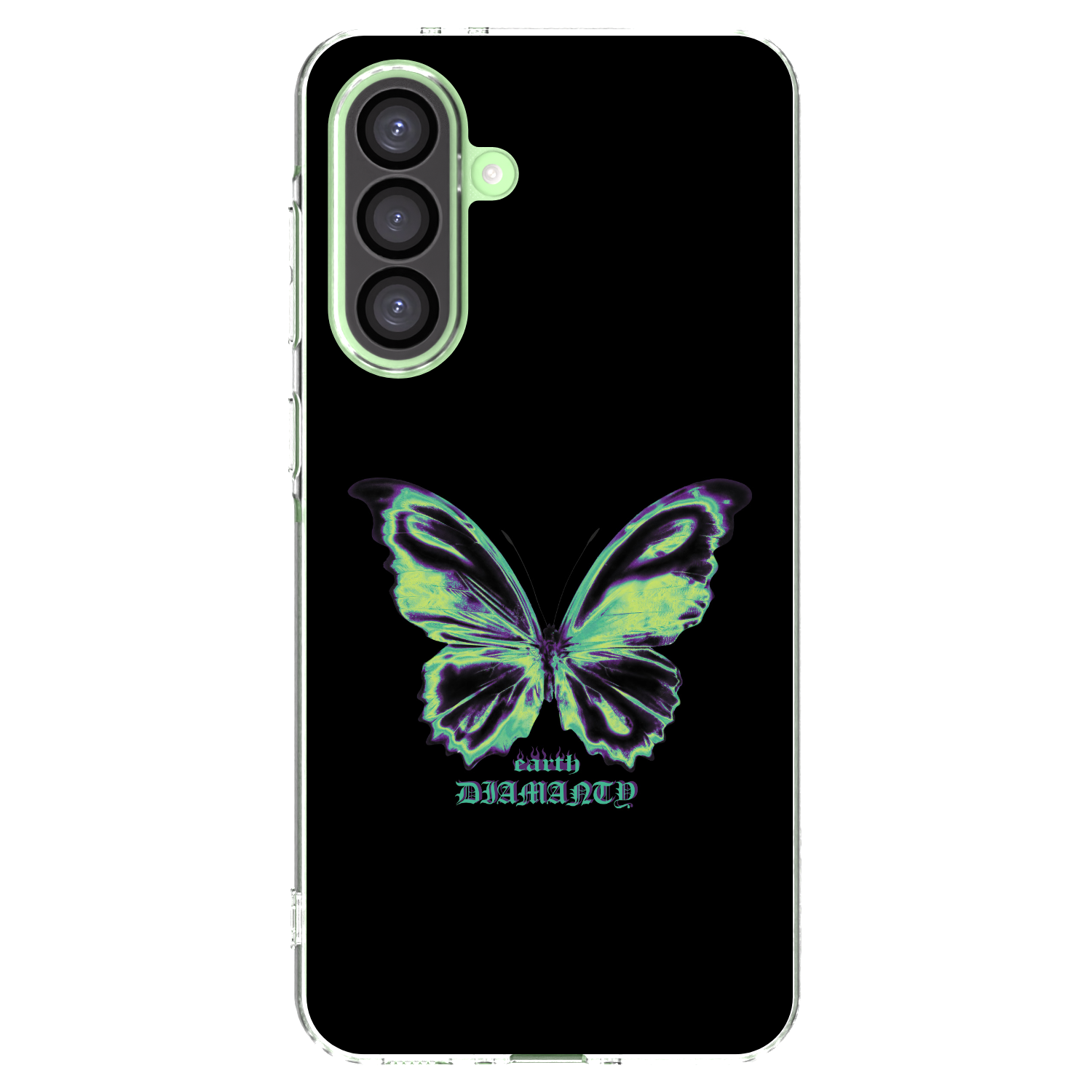 Picasee átlátszó szilikon tok az alábbi mobiltelefonokra Samsung Galaxy A26 5G A266B - Diamanty Blue
