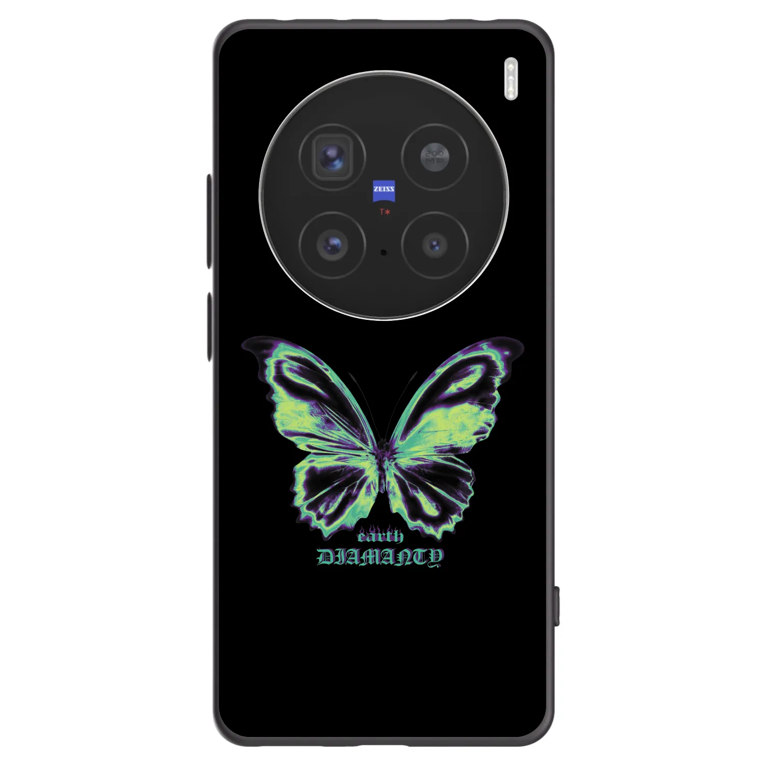 Picasee fekete szilikon tok az alábbi mobiltelefonokra Vivo X200 Pro - Diamanty Blue