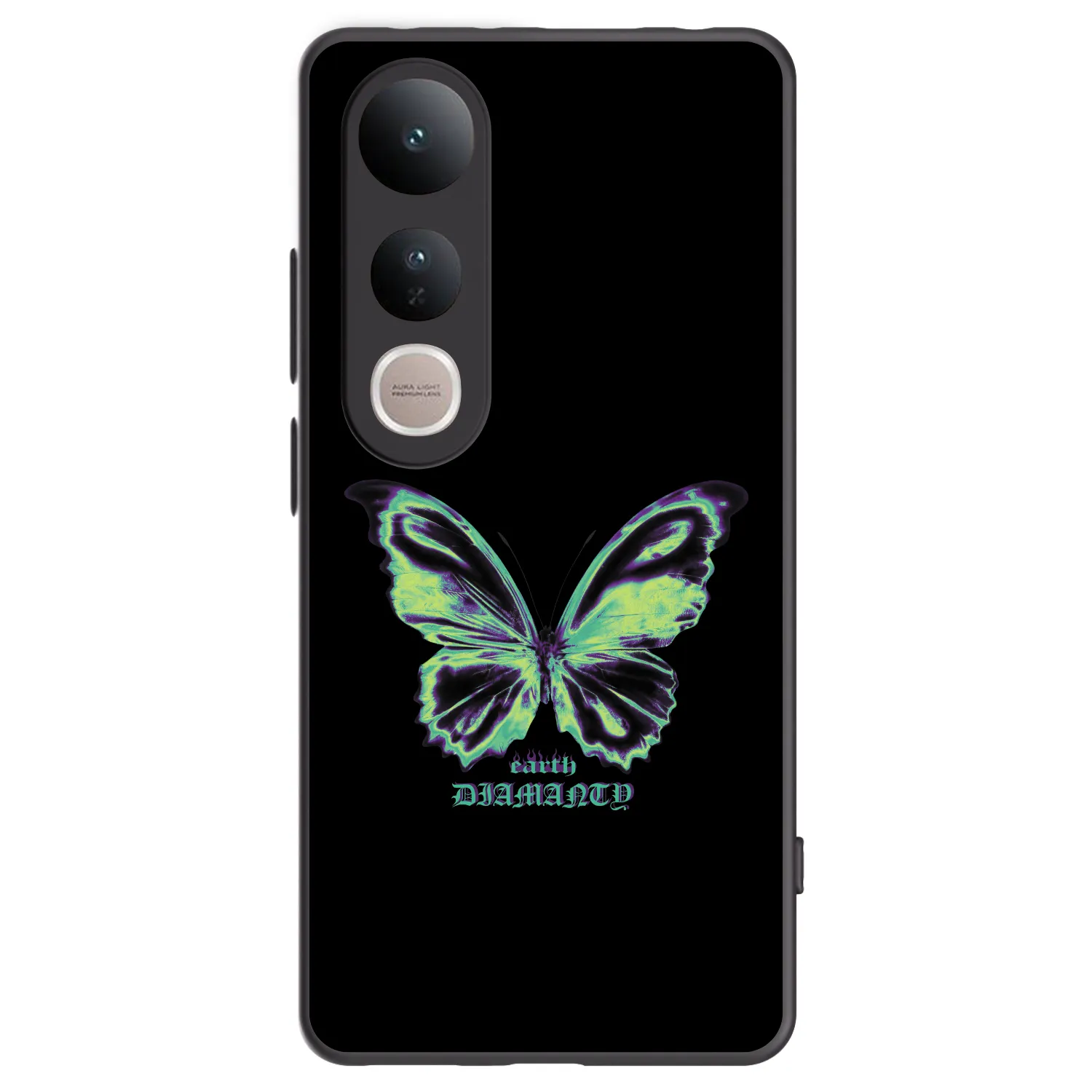Picasee fekete szilikon tok az alábbi mobiltelefonokra Vivo V50 Lite 5G - Diamanty Blue