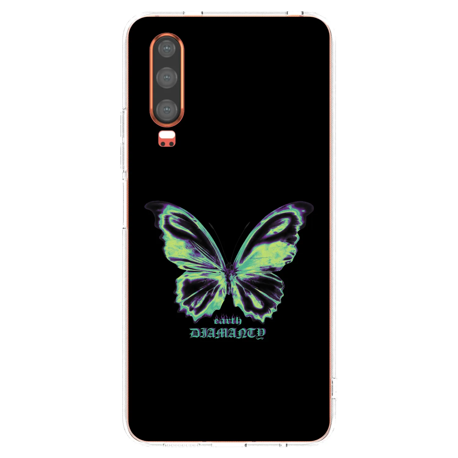 Picasee átlátszó szilikon tok az alábbi mobiltelefonokra Huawei P30 - Diamanty Blue