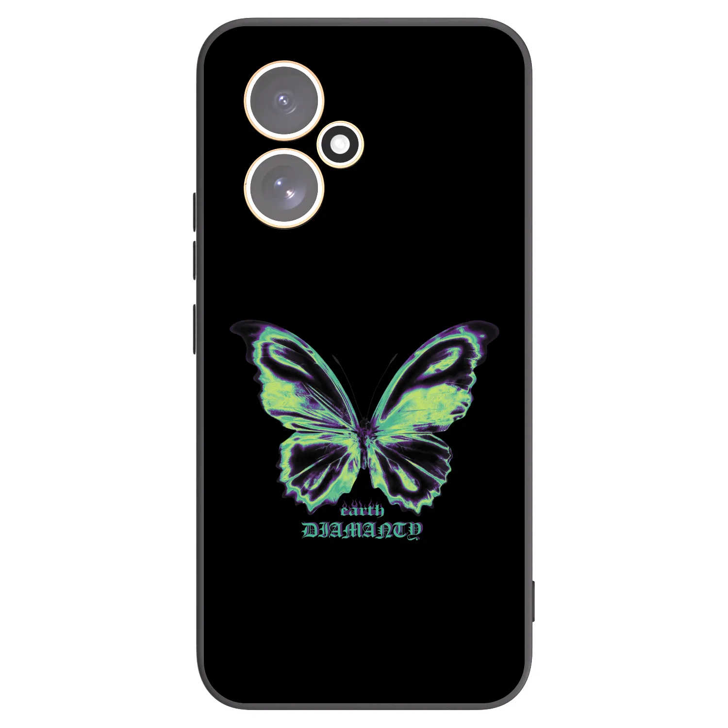 Picasee fekete szilikon tok az alábbi mobiltelefonokra Honor 400 5G - Diamanty Blue