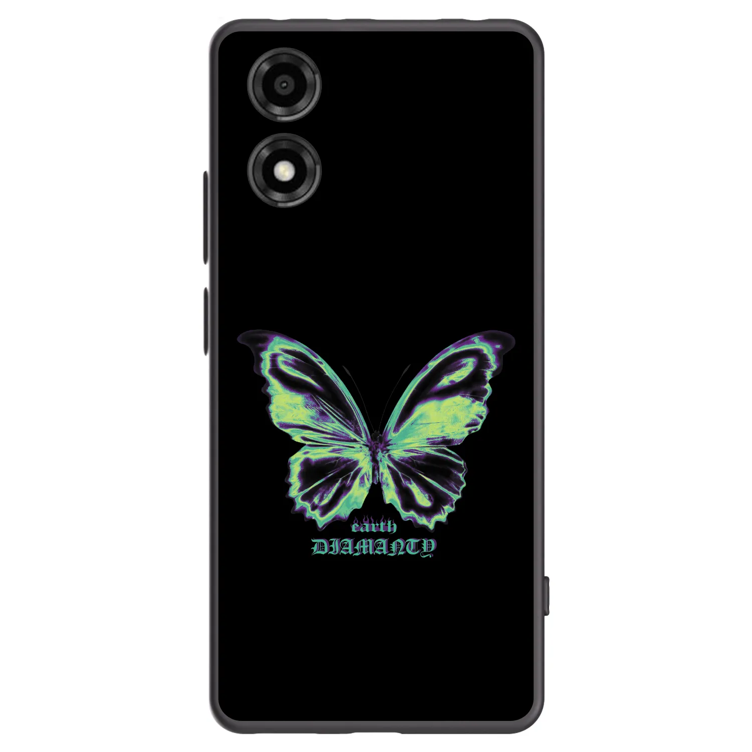 Picasee fekete szilikon tok az alábbi mobiltelefonokra Motorola Moto E14 - Diamanty Blue