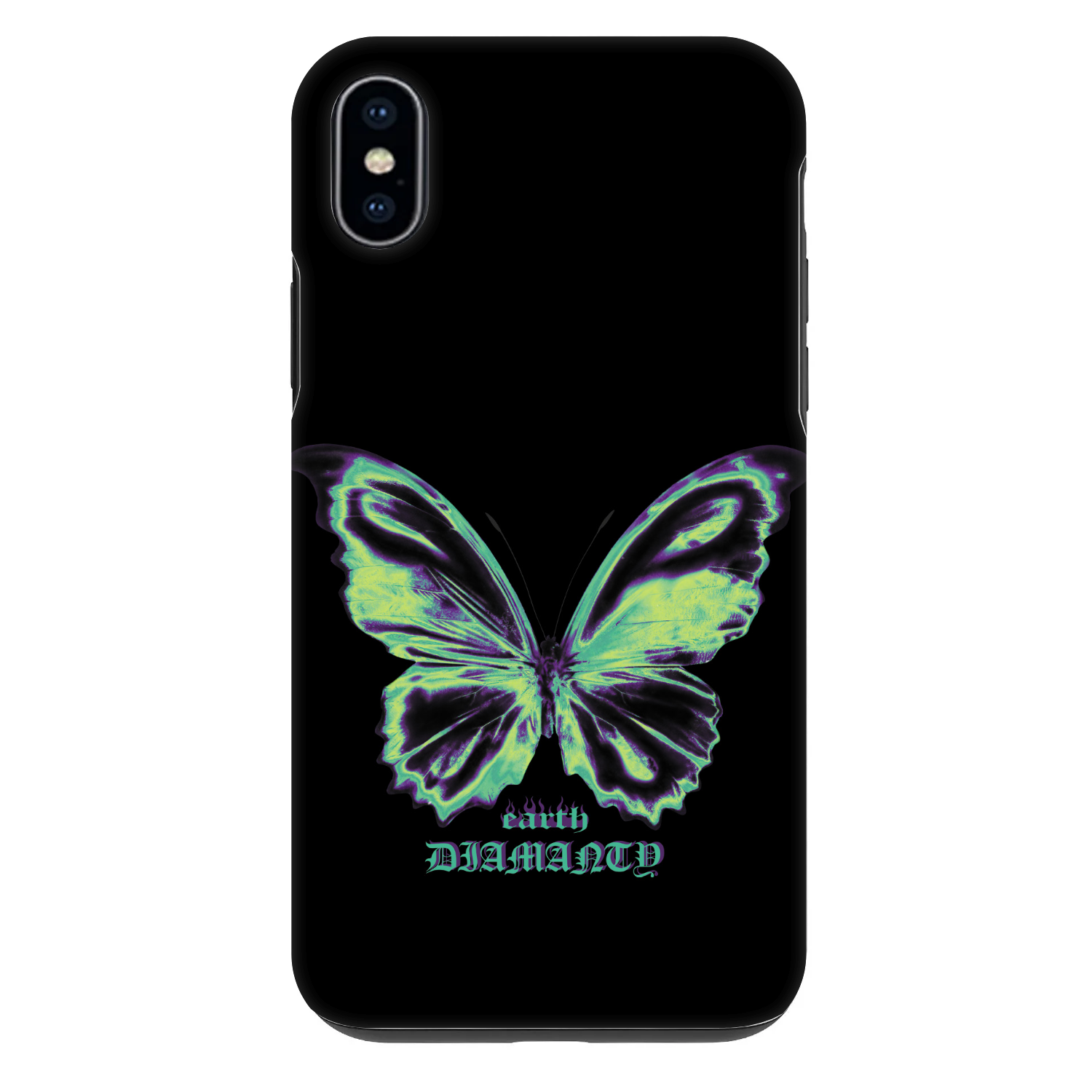 Picasee Fashion Case Apple iPhone XS Max - Diamanty Blue