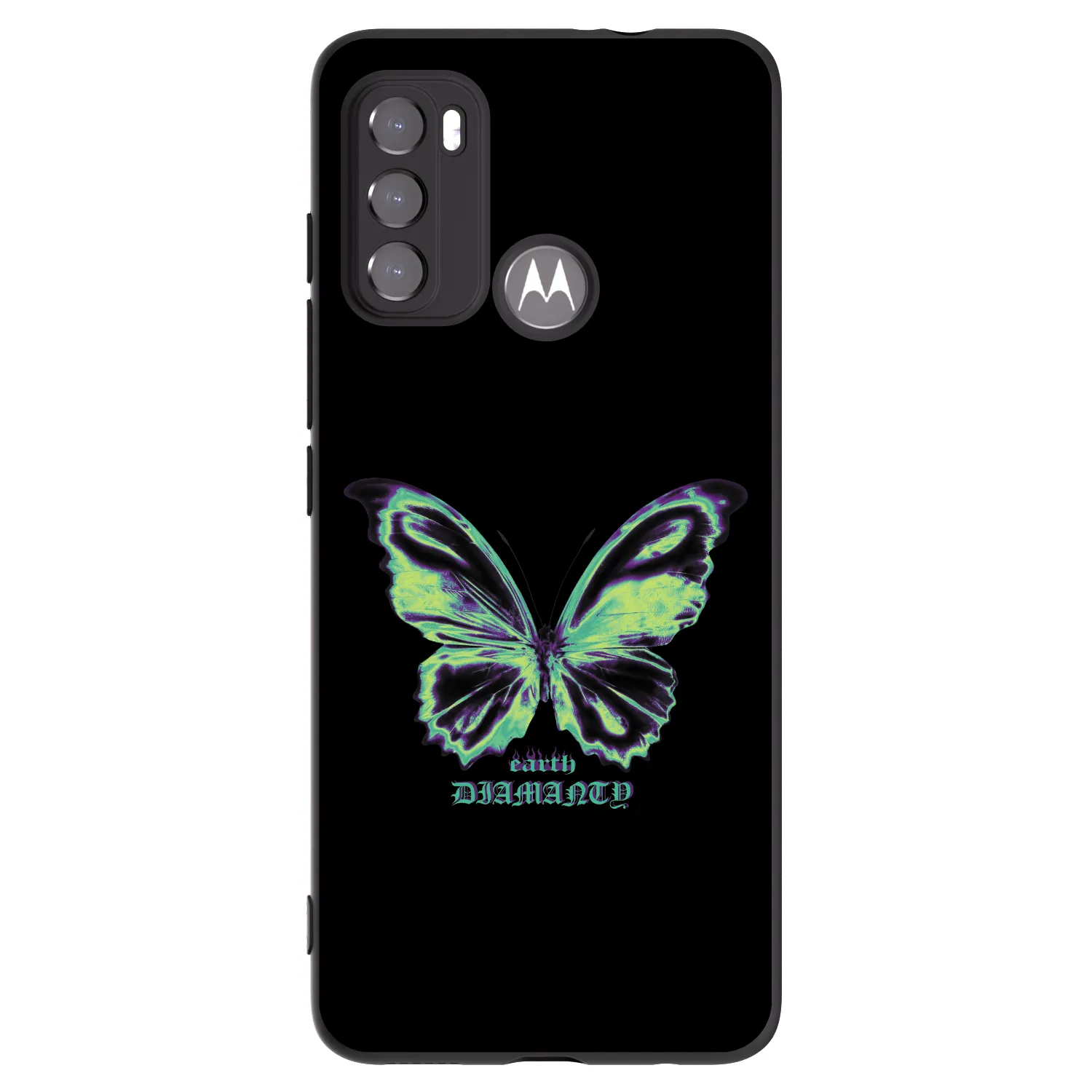 Picasee fekete szilikon tok az alábbi mobiltelefonokra Motorola Edge 60 5G - Diamanty Blue