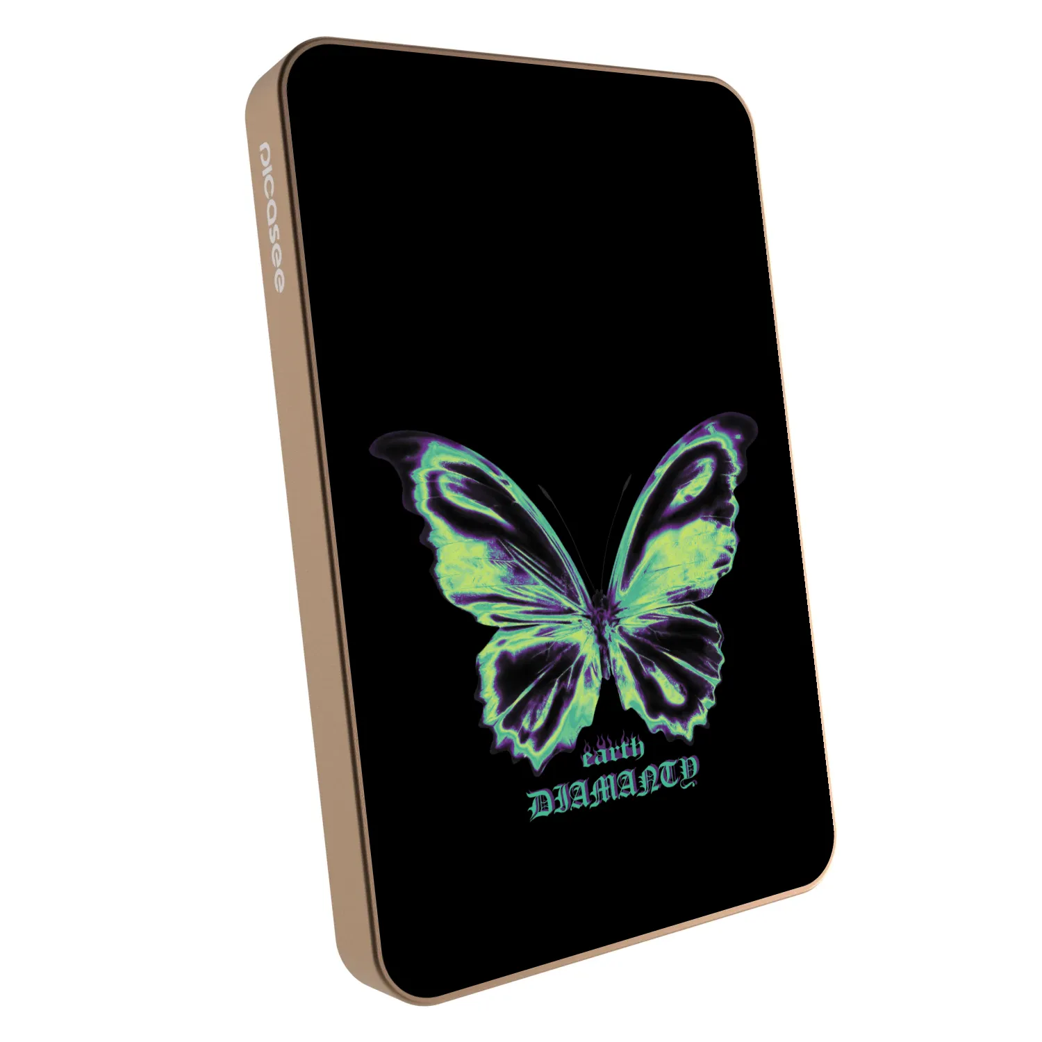 Picasee Powerbank MagSafe 5 000 mAh Aranysárga - Diamanty Blue