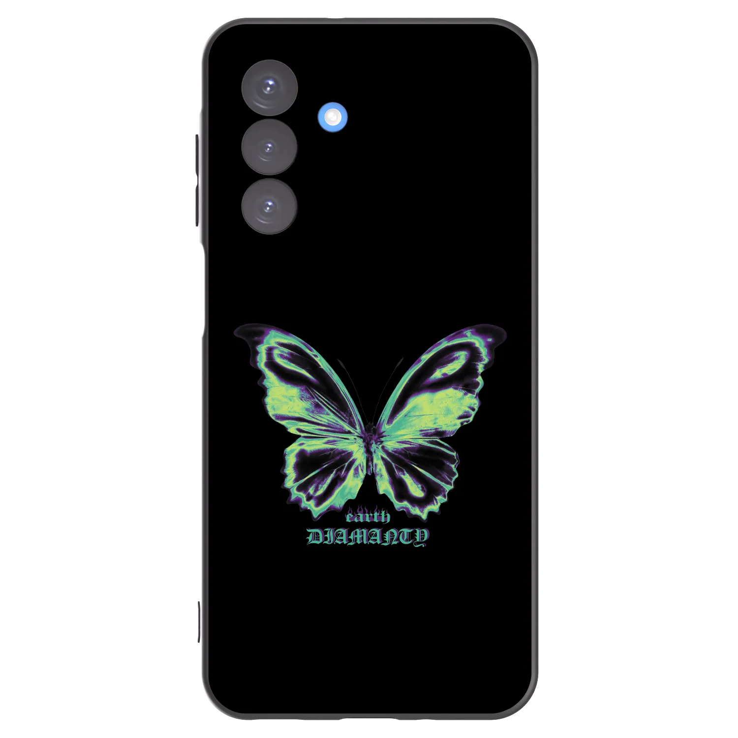Picasee fekete szilikon tok az alábbi mobiltelefonokra Samsung Galaxy A17 5G - Diamanty Blue