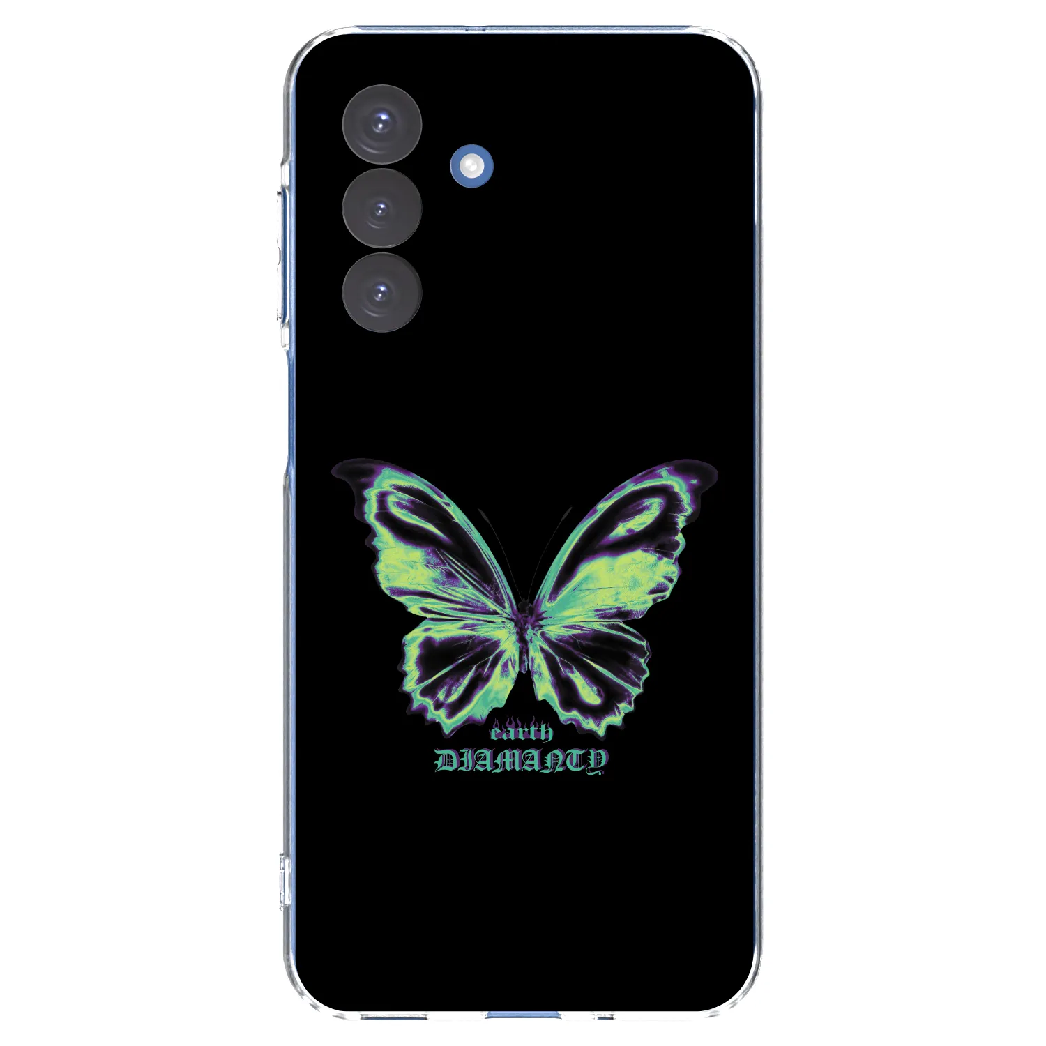 Picasee átlátszó szilikon tok az alábbi mobiltelefonokra Samsung Galaxy A17 5G - Diamanty Blue