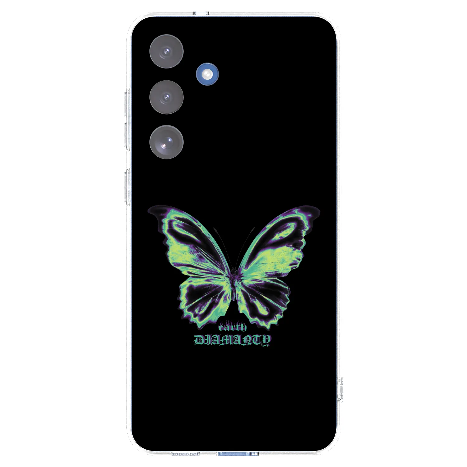 Picasee átlátszó szilikon tok az alábbi mobiltelefonokra Samsung Galaxy S25 FE 5G - Diamanty Blue