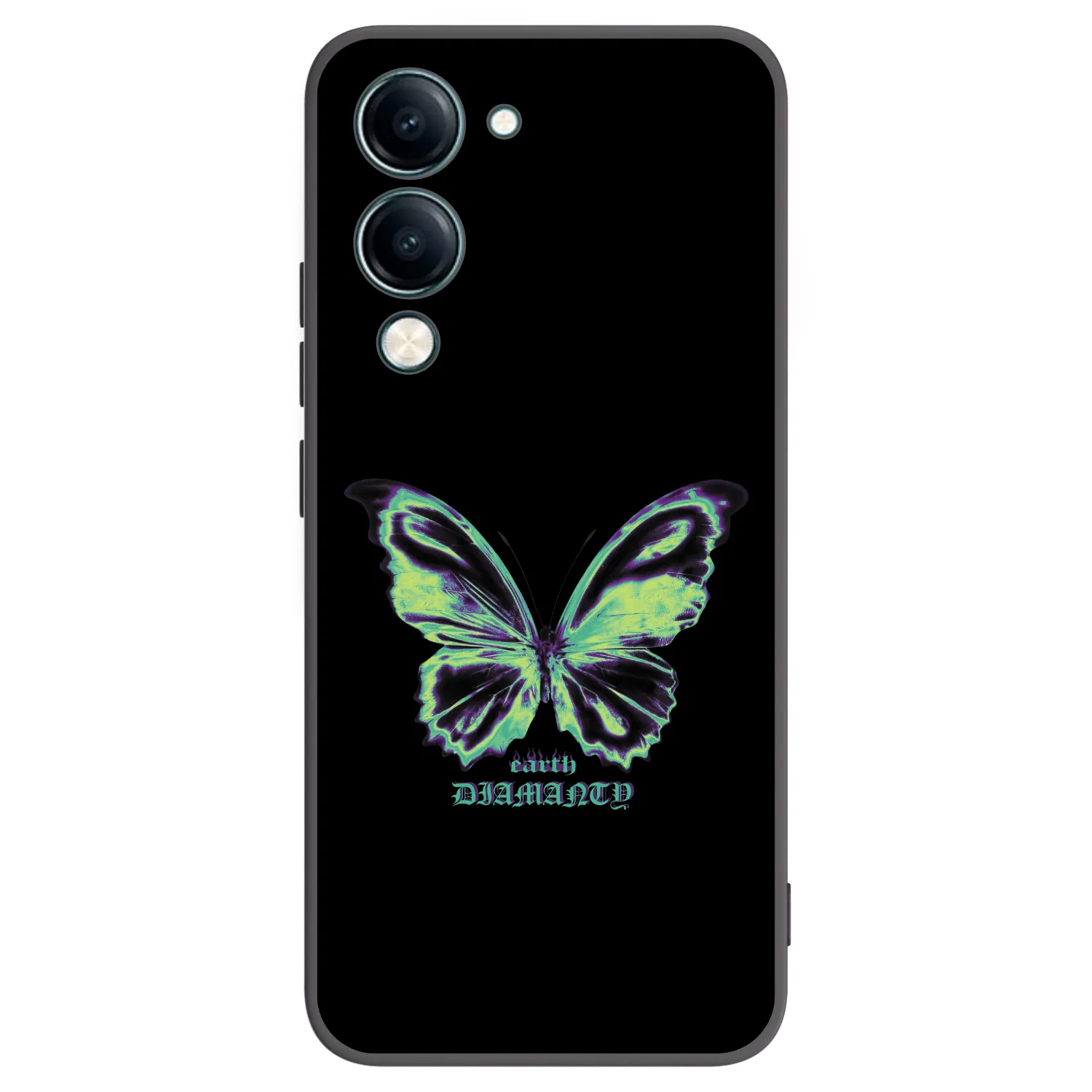Picasee fekete szilikon tok az alábbi mobiltelefonokra Vivo Y29s 5G - Diamanty Blue