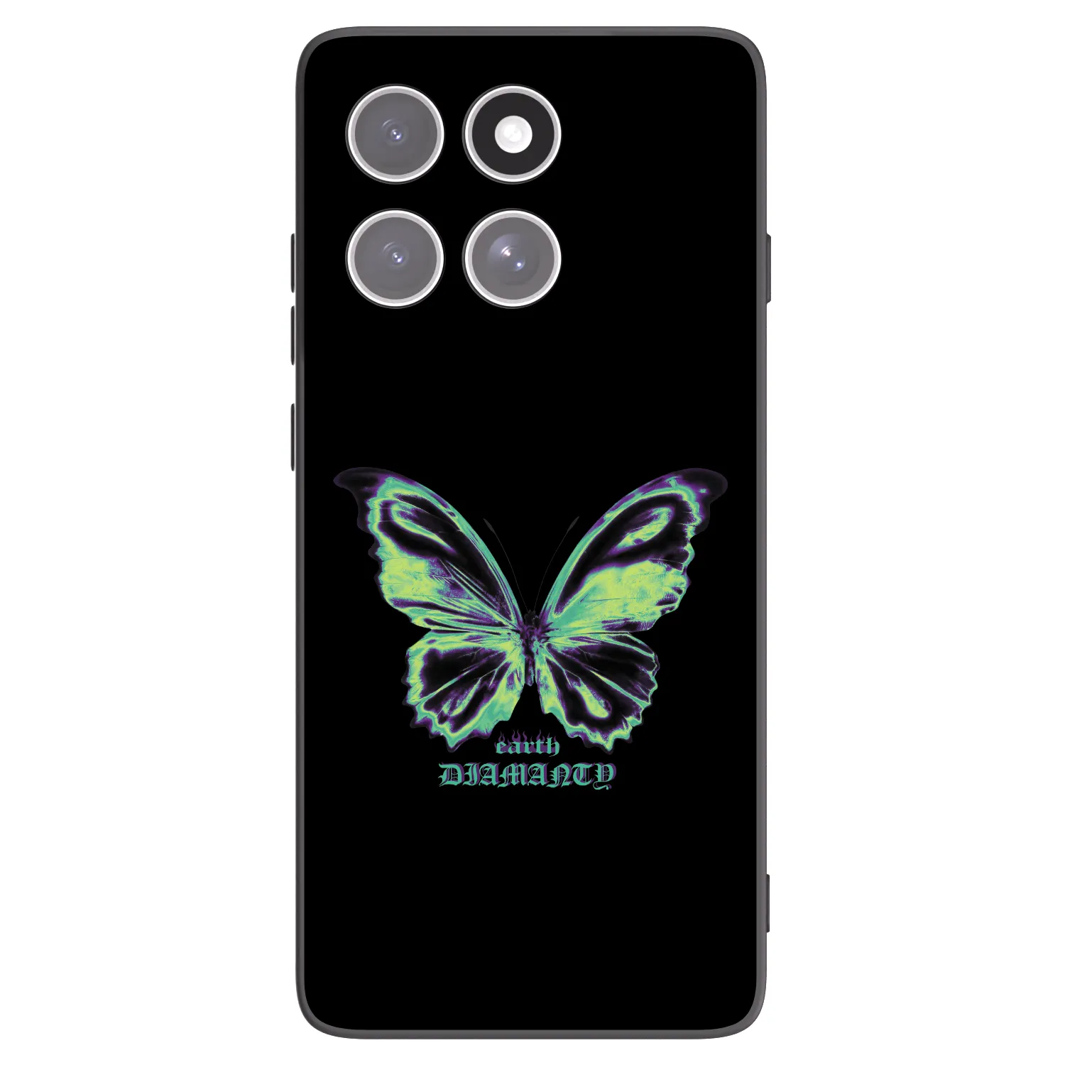 Picasee fekete szilikon tok az alábbi mobiltelefonokra Motorola Edge 60 Fusion - Diamanty Blue