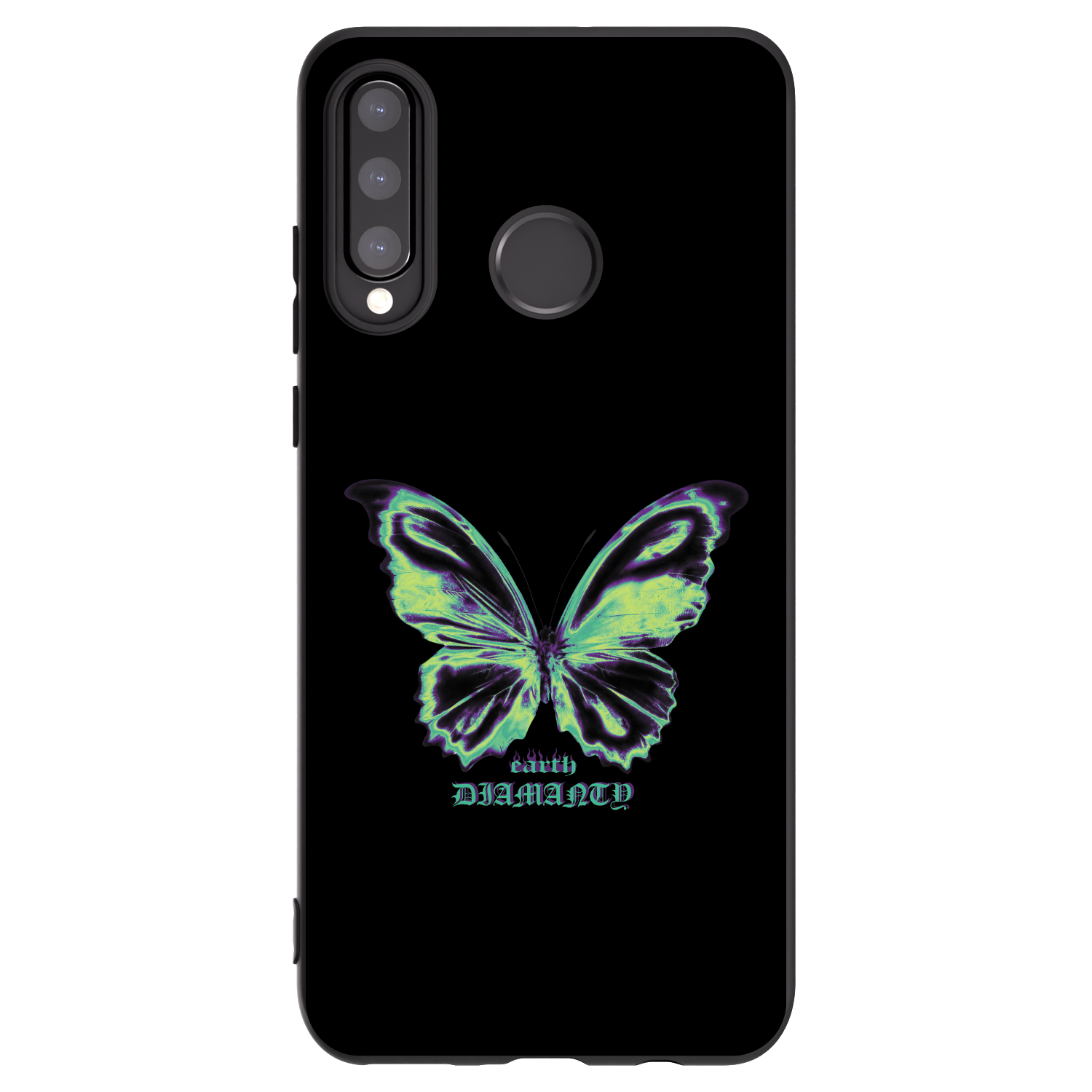 Picasee fekete szilikon tok az alábbi mobiltelefonokra Huawei P30 Lite - Diamanty Blue