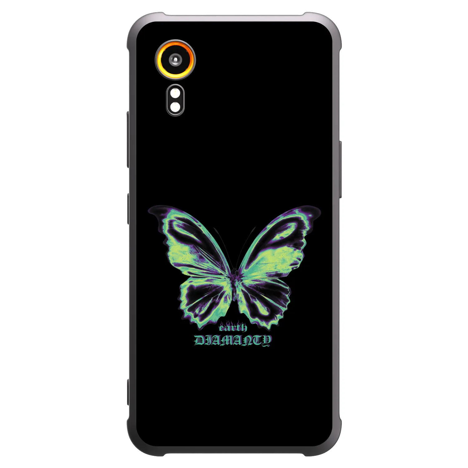 Picasee fekete szilikon tok az alábbi mobiltelefonokra Samsung Galaxy Xcover 7 - Diamanty Blue
