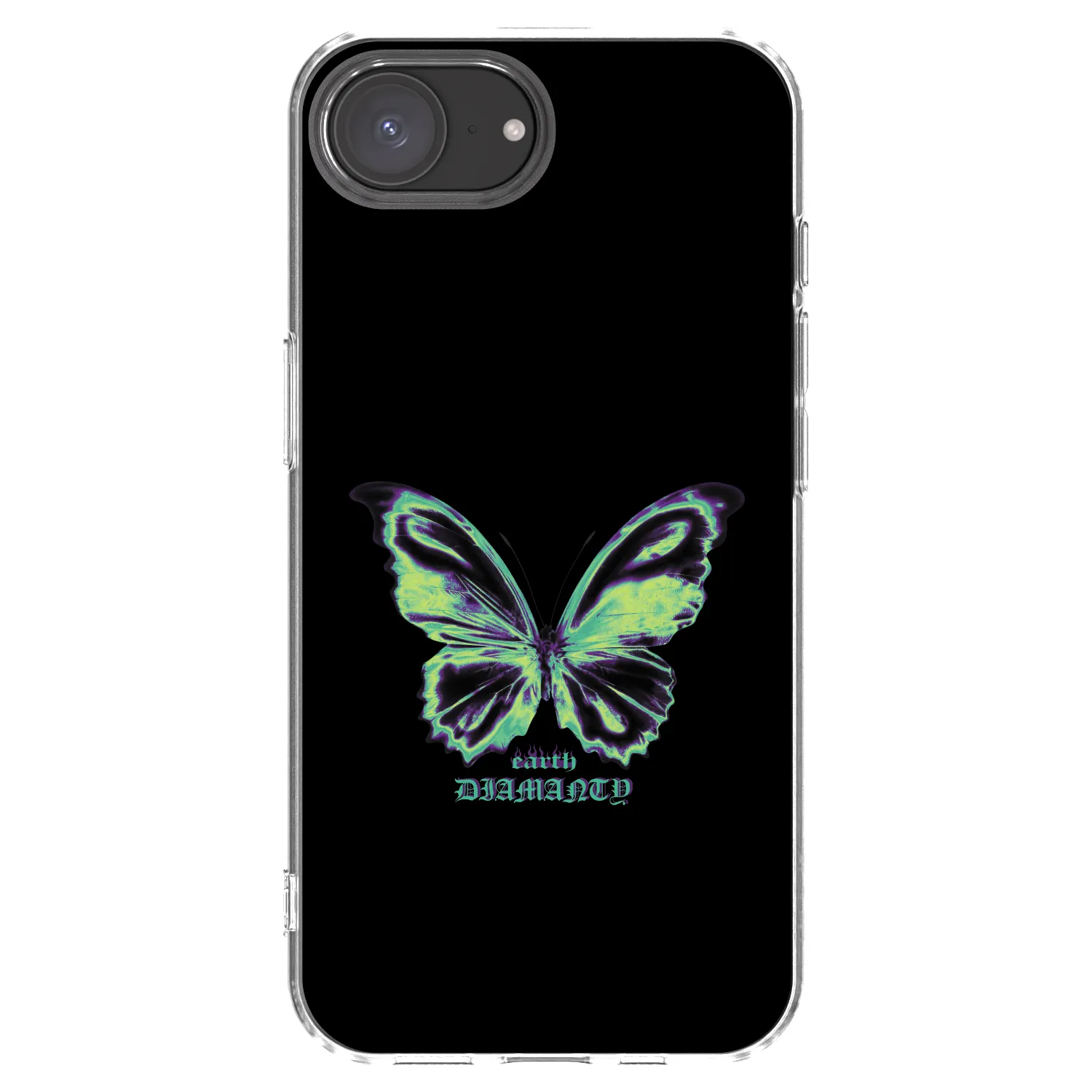 Picasee átlátszó szilikon tok az alábbi mobiltelefonokra Apple iPhone 17e - Diamanty Blue