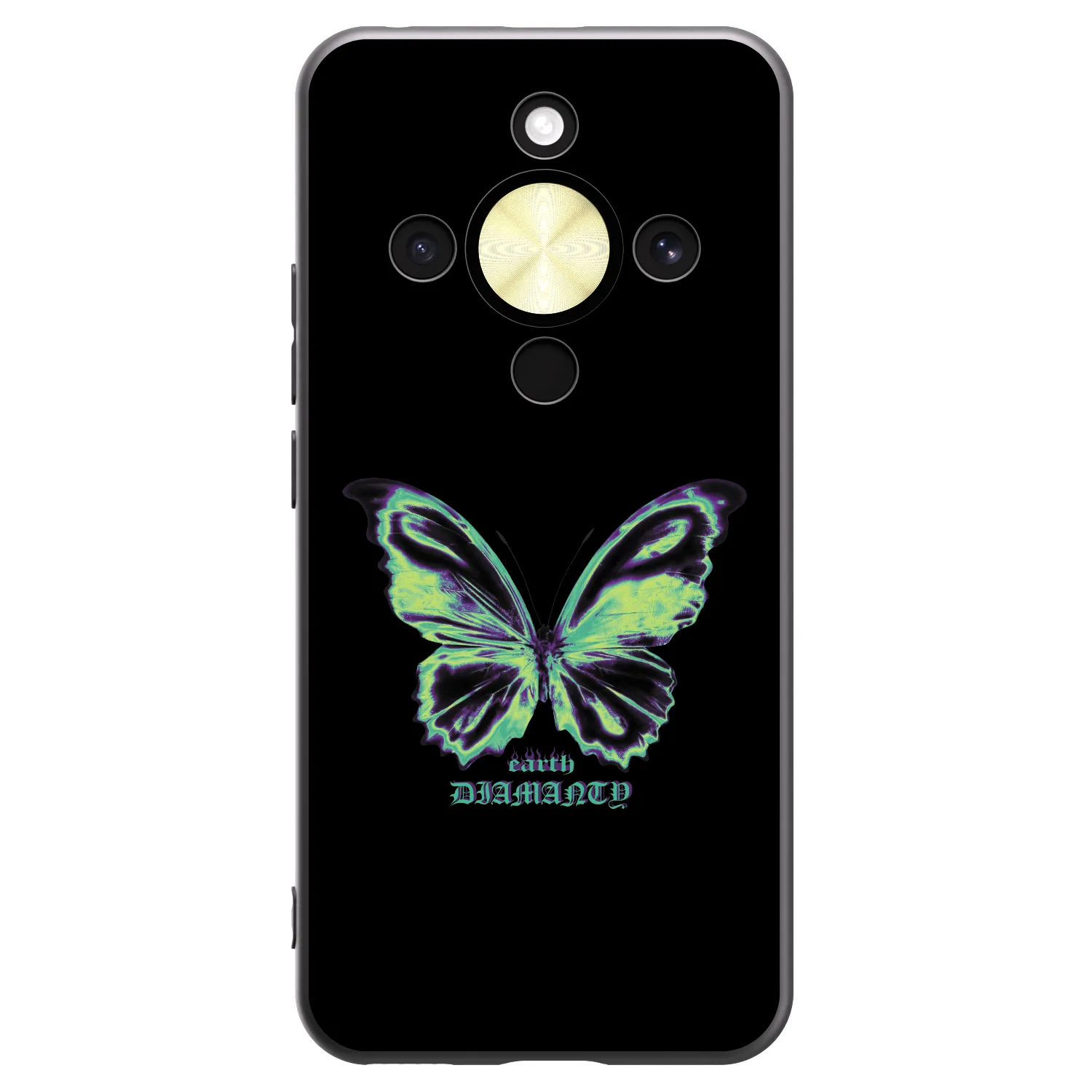 Picasee fekete szilikon tok az alábbi mobiltelefonokra Honor Magic8 Lite 5G - Diamanty Blue