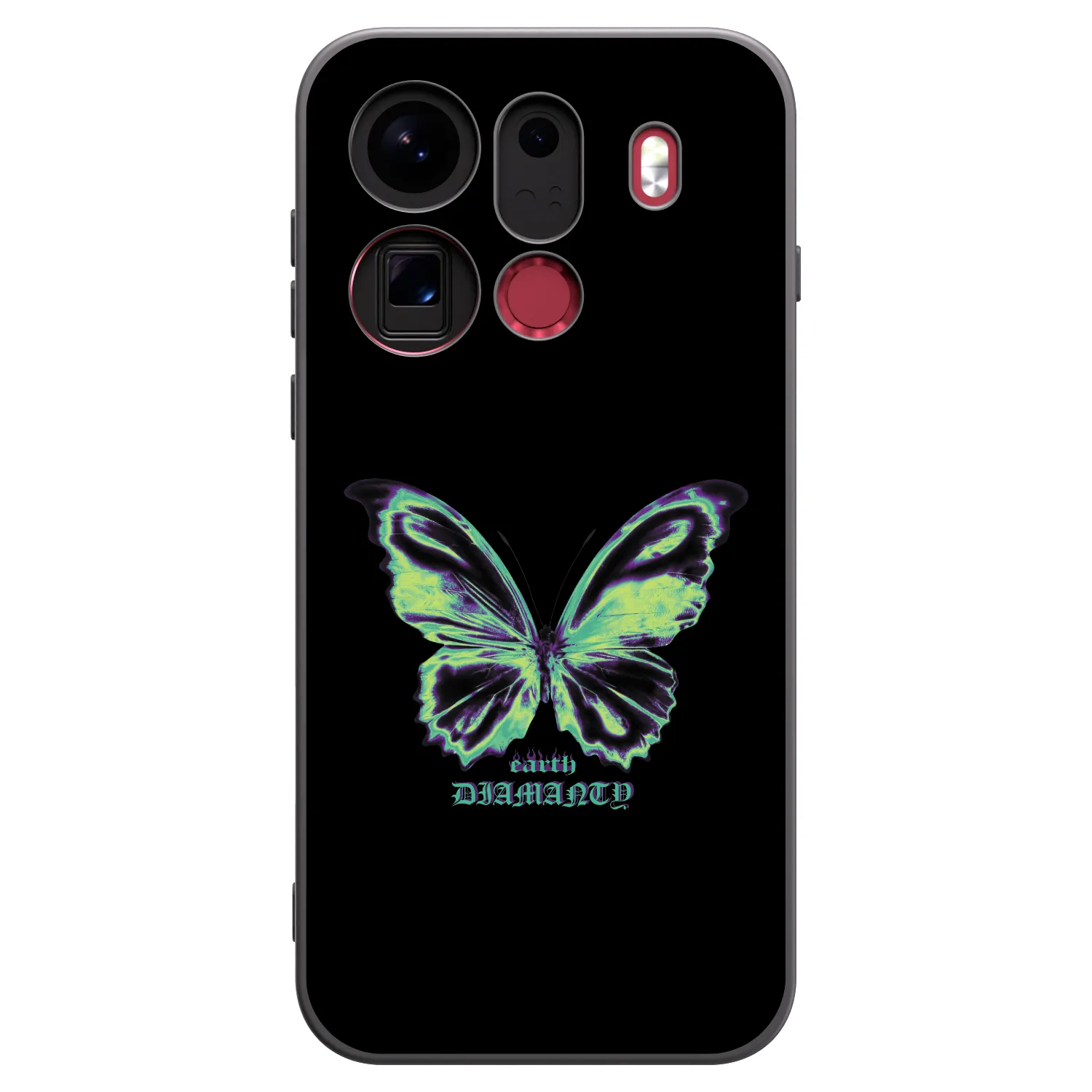Picasee fekete szilikon tok az alábbi mobiltelefonokra OPPO Find X9 Pro - Diamanty Blue