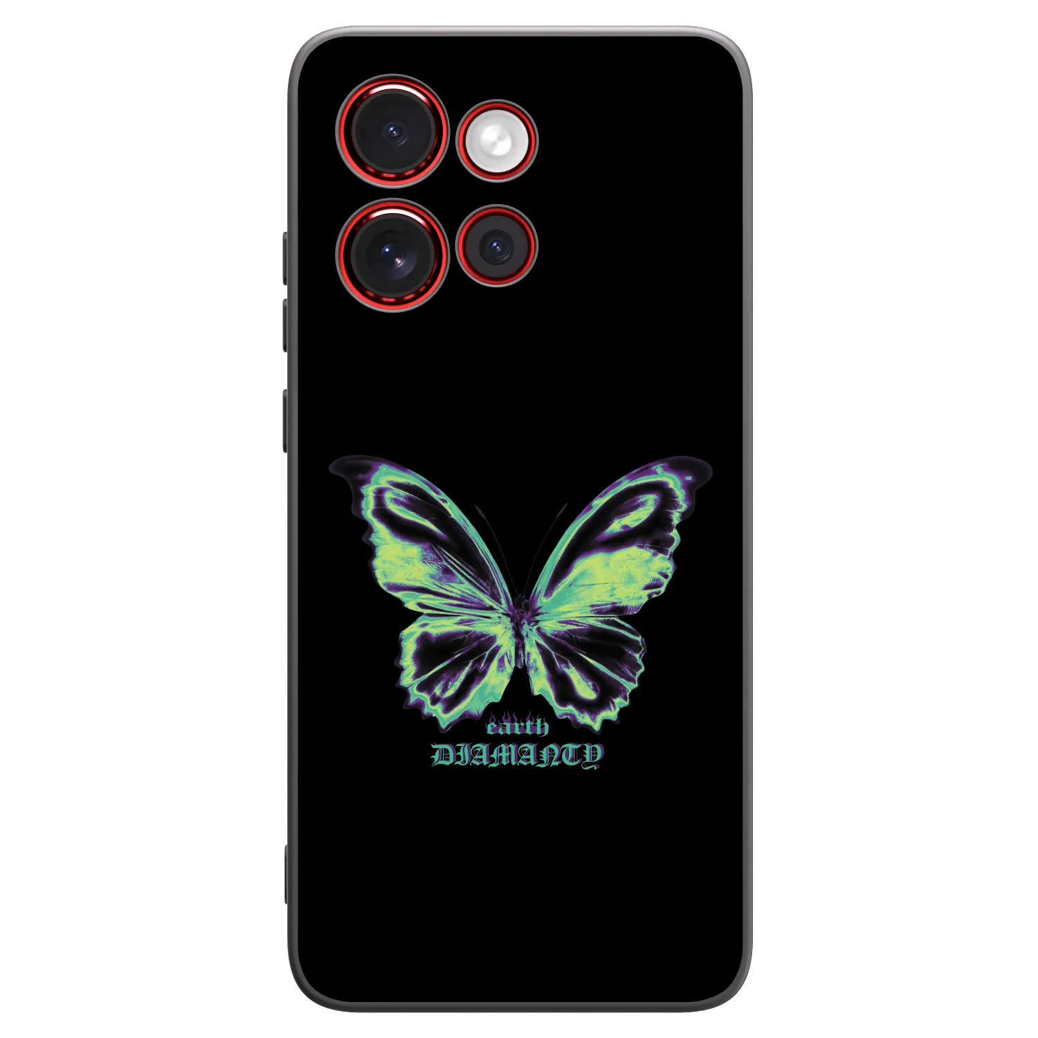 Picasee fekete szilikon tok az alábbi mobiltelefonokra Motorola Edge 60 Neo 5G - Diamanty Blue