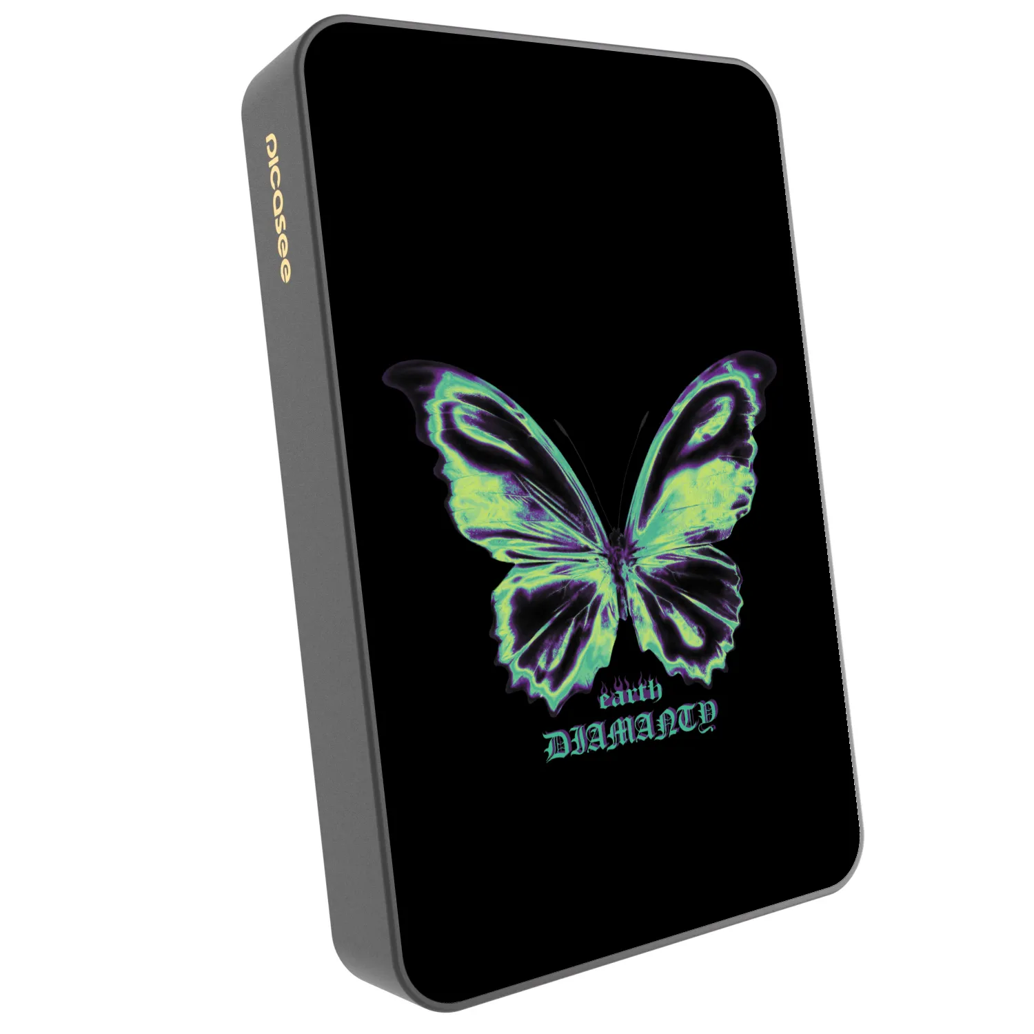 Picasee Powerbank MagSafe 10 000 mAh Szürke - Diamanty Blue