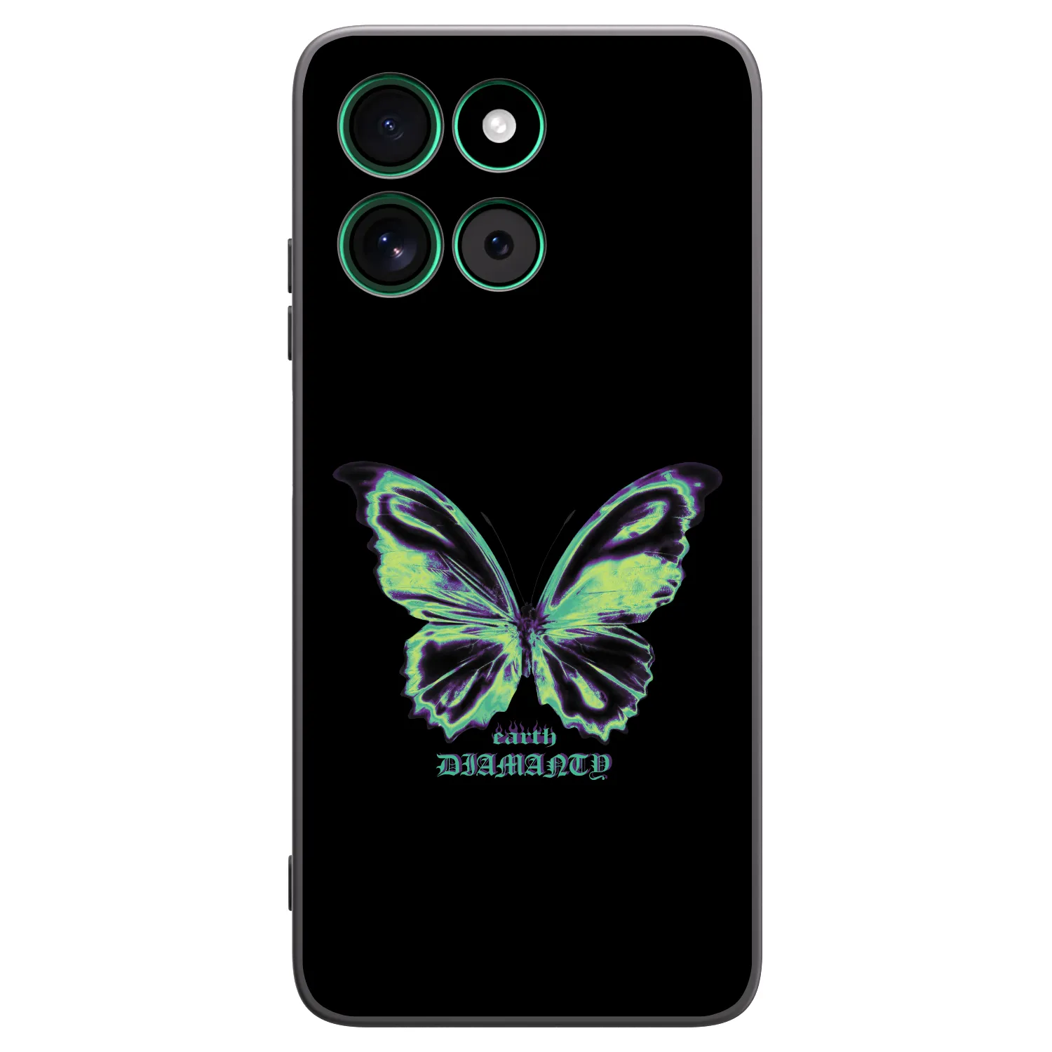 Picasee fekete szilikon tok az alábbi mobiltelefonokra Motorola Moto G57 Power - Diamanty Blue