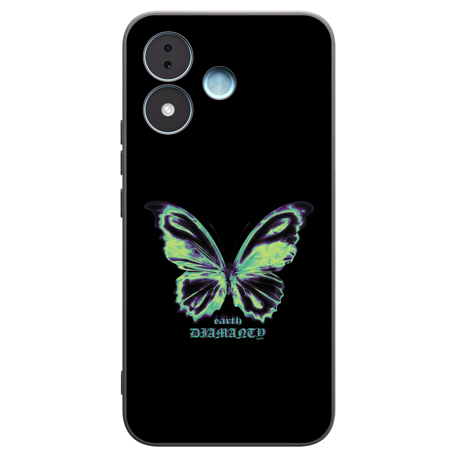 Picasee fekete szilikon tok az alábbi mobiltelefonokra Xiaomi Redmi Note 17 5G - Diamanty Blue