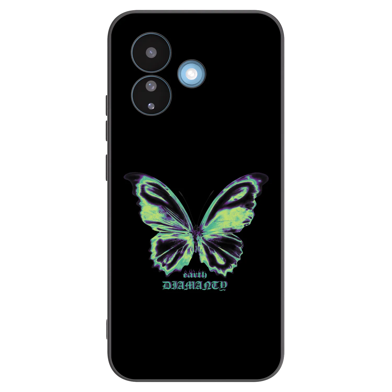 Picasee fekete szilikon tok az alábbi mobiltelefonokra Xiaomi Redmi Note 17 Pro 5G - Diamanty Blue