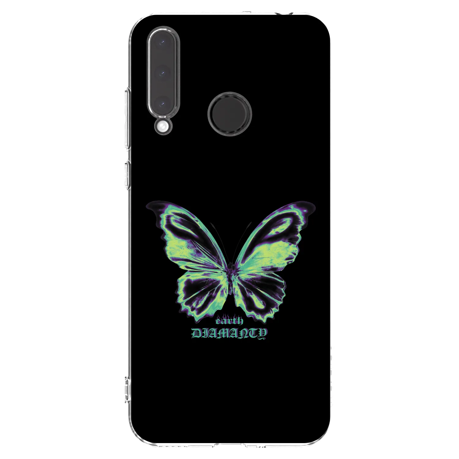 Picasee átlátszó szilikon tok az alábbi mobiltelefonokra Honor 20 Lite - Diamanty Blue
