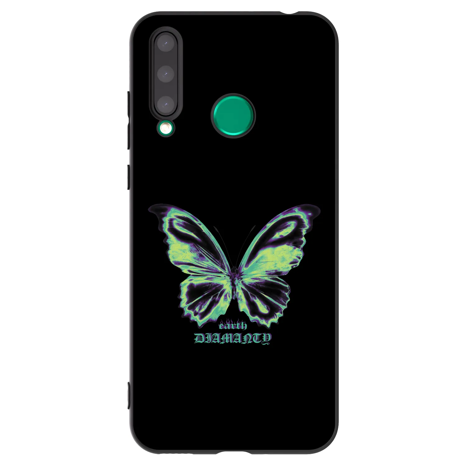 Picasee fekete szilikon tok az alábbi mobiltelefonokra Honor 20 Lite - Diamanty Blue