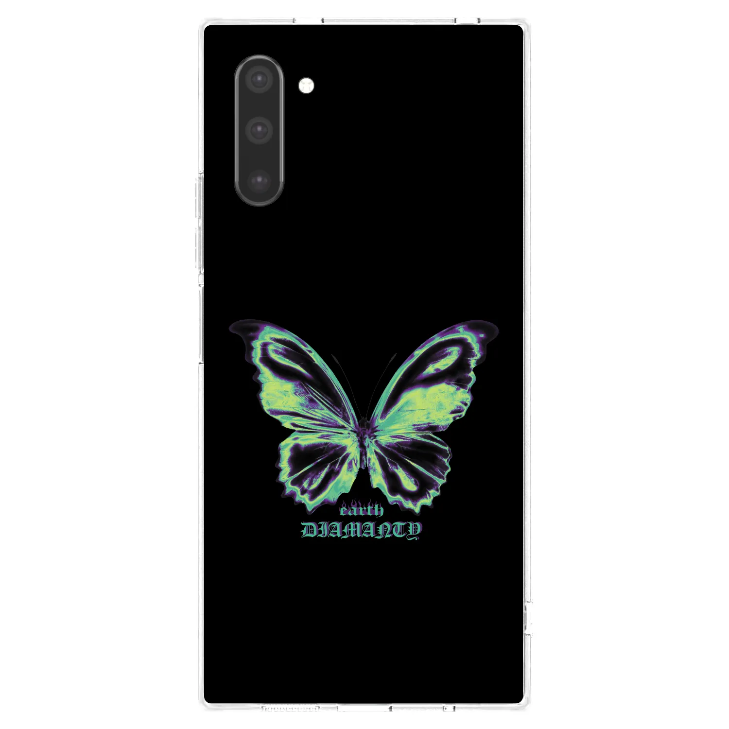 Picasee átlátszó szilikon tok az alábbi mobiltelefonokra Samsung Galaxy Note 10 N970F - Diamanty Blue