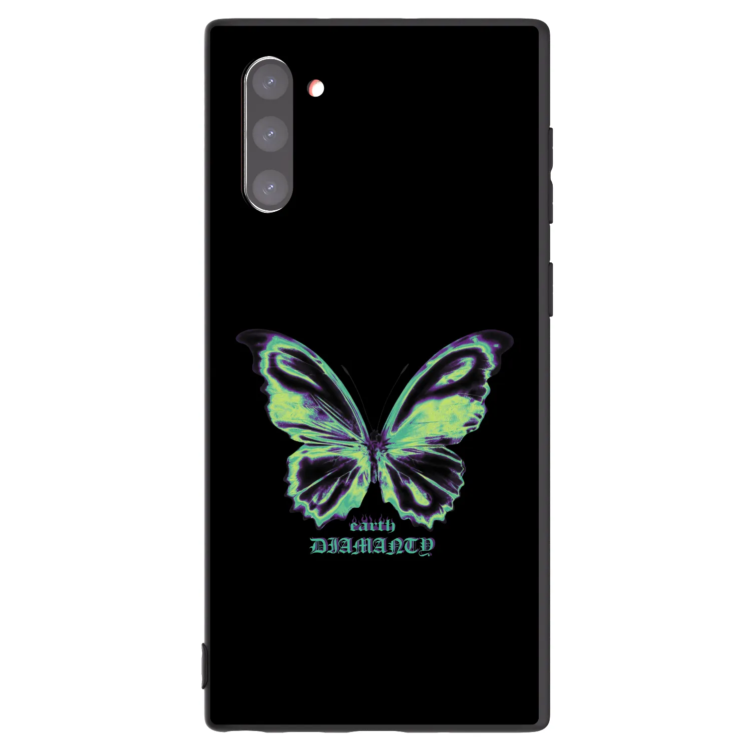 Picasee fekete szilikon tok az alábbi mobiltelefonokra Samsung Galaxy Note 10 N970F - Diamanty Blue