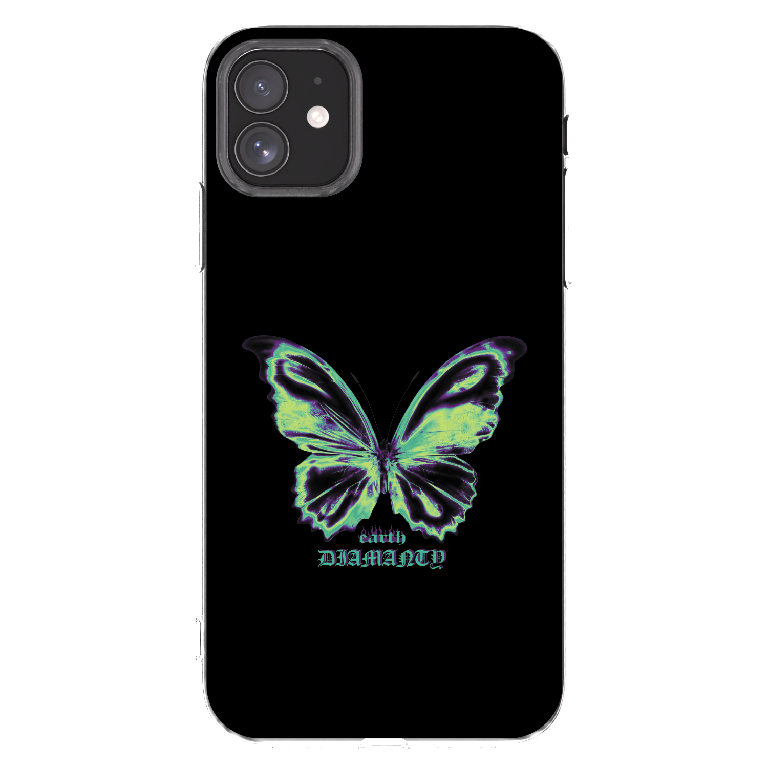 Picasee átlátszó szilikon tok az alábbi mobiltelefonokra Apple iPhone 11 - Diamanty Blue