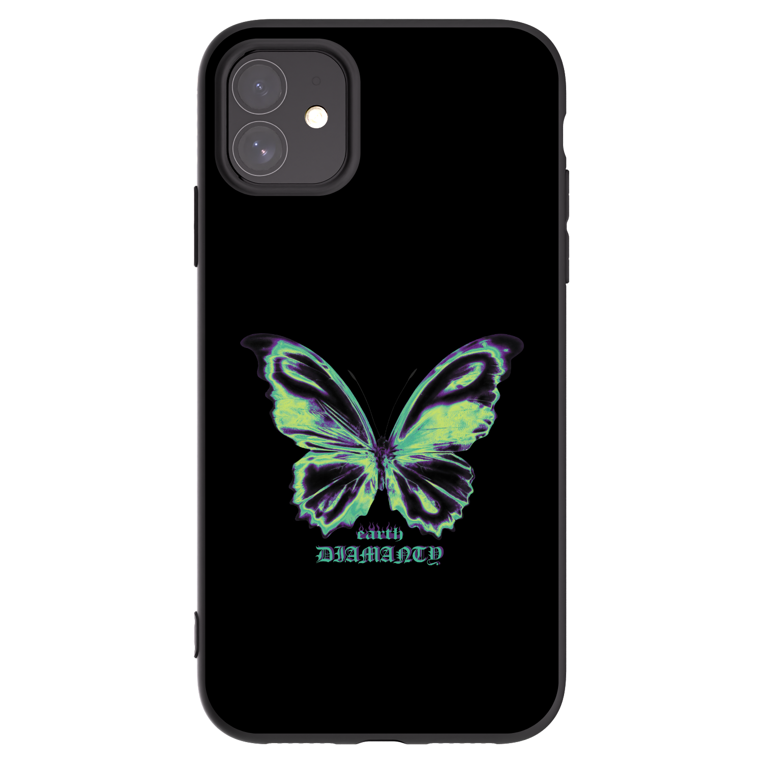 Picasee fekete szilikon tok az alábbi mobiltelefonokra Apple iPhone 11 - Diamanty Blue