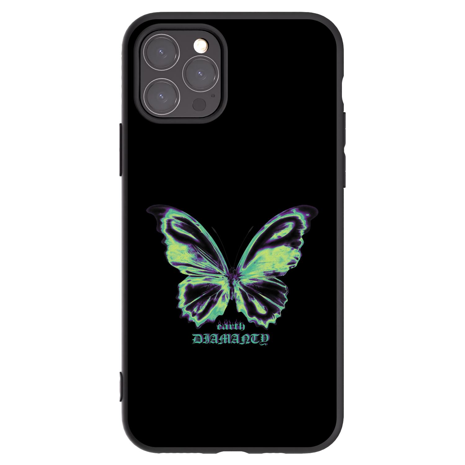 Picasee fekete szilikon tok az alábbi mobiltelefonokra Apple iPhone 11 Pro - Diamanty Blue