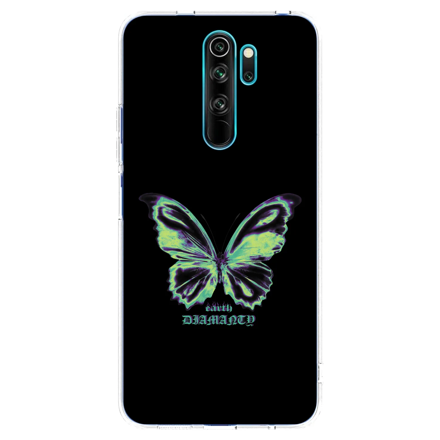 Picasee átlátszó szilikon tok az alábbi mobiltelefonokra Xiaomi Redmi Note 8 Pro - Diamanty Blue