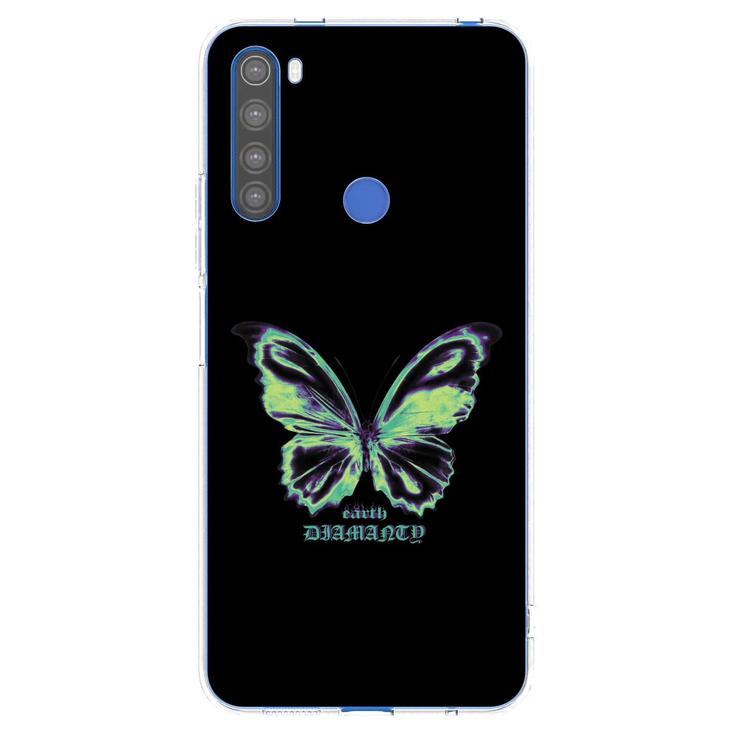 Picasee átlátszó szilikon tok az alábbi mobiltelefonokra Xiaomi Redmi Note 8T - Diamanty Blue