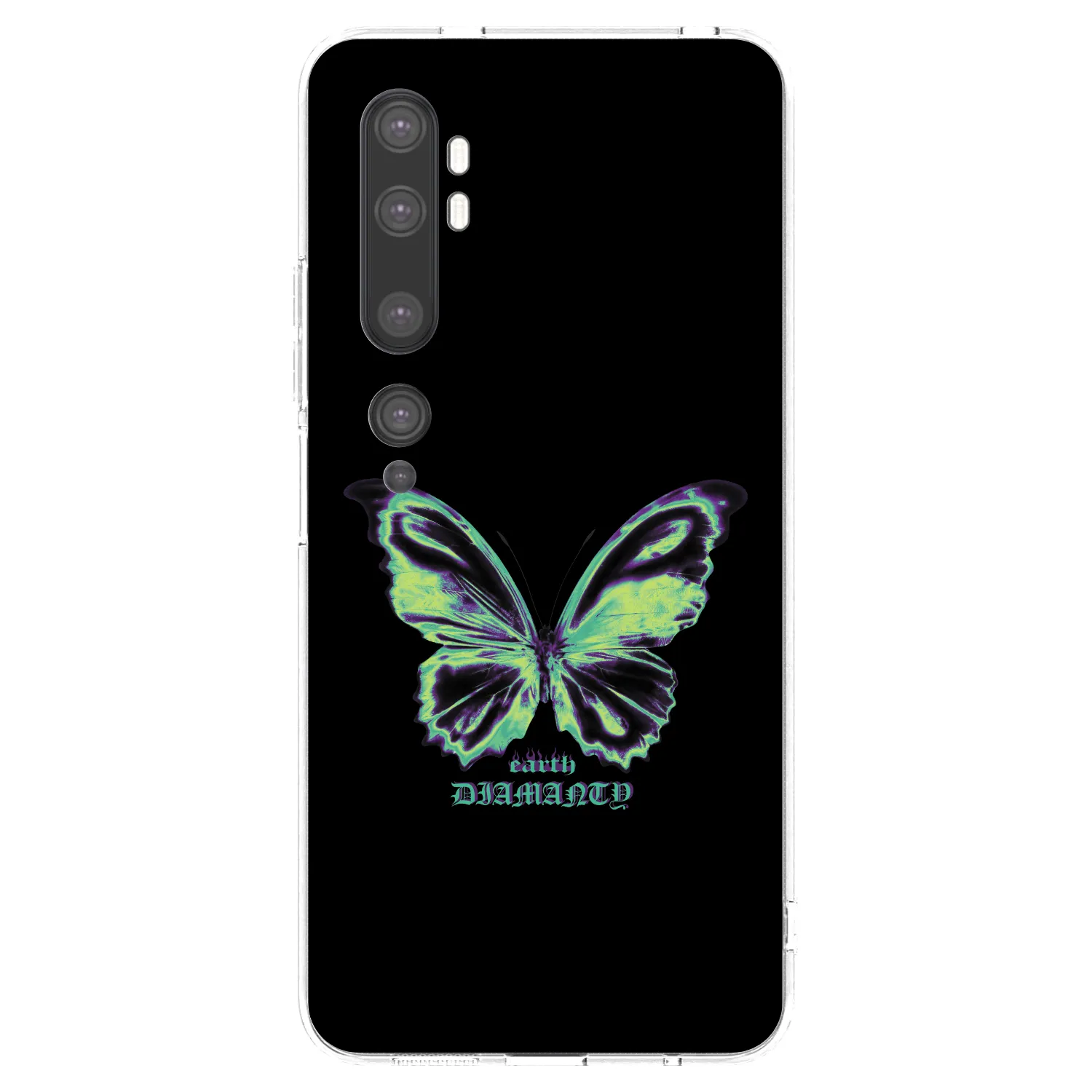Picasee átlátszó szilikon tok az alábbi mobiltelefonokra Xiaomi Mi Note 10 (Pro) - Diamanty Blue